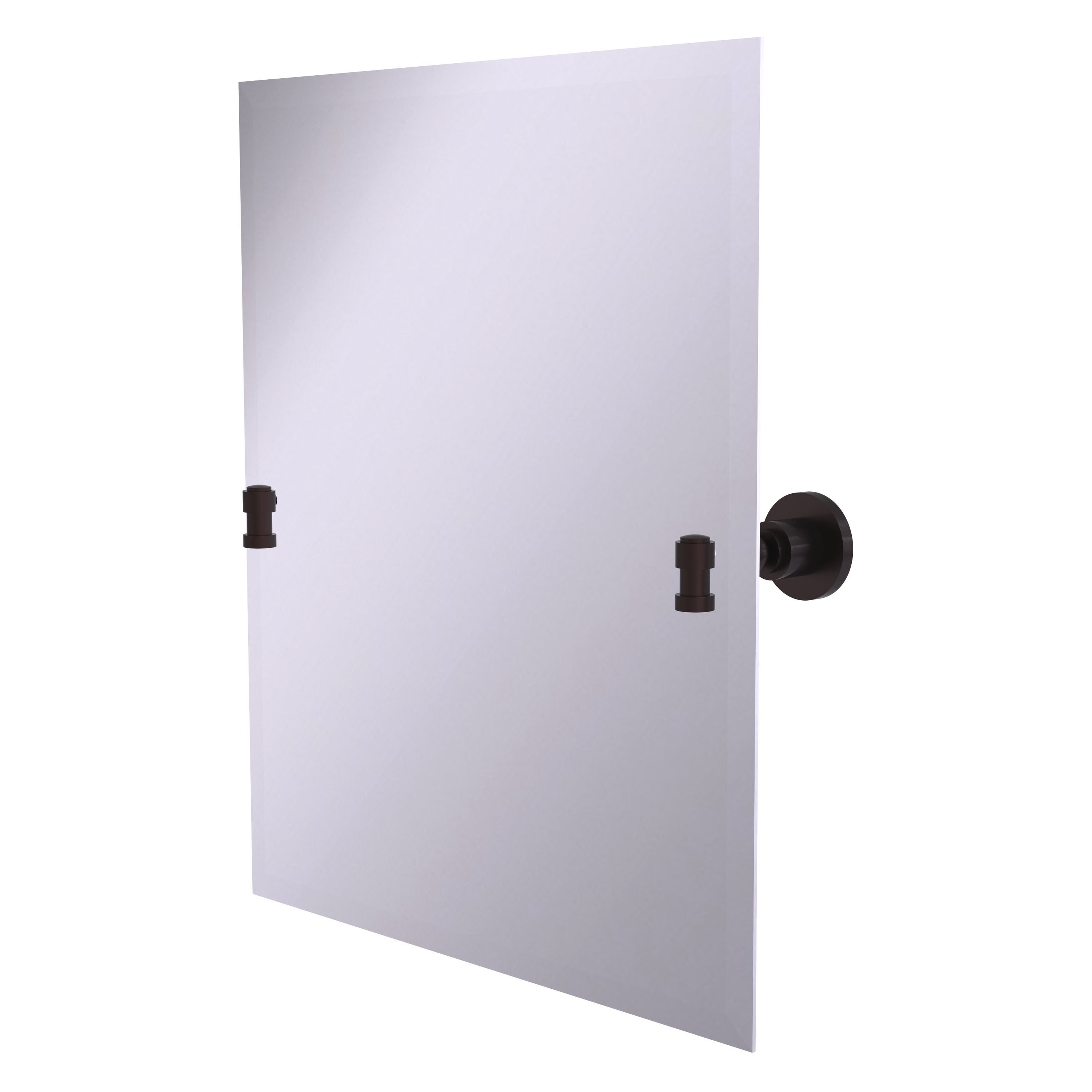 Allied Brass WS-92-ABZ Washington Square 21-Inches x 26-Inches Beveled Frameless Rectangle Tilting Bathroom Vanity Mirror ( Antique Bronze )