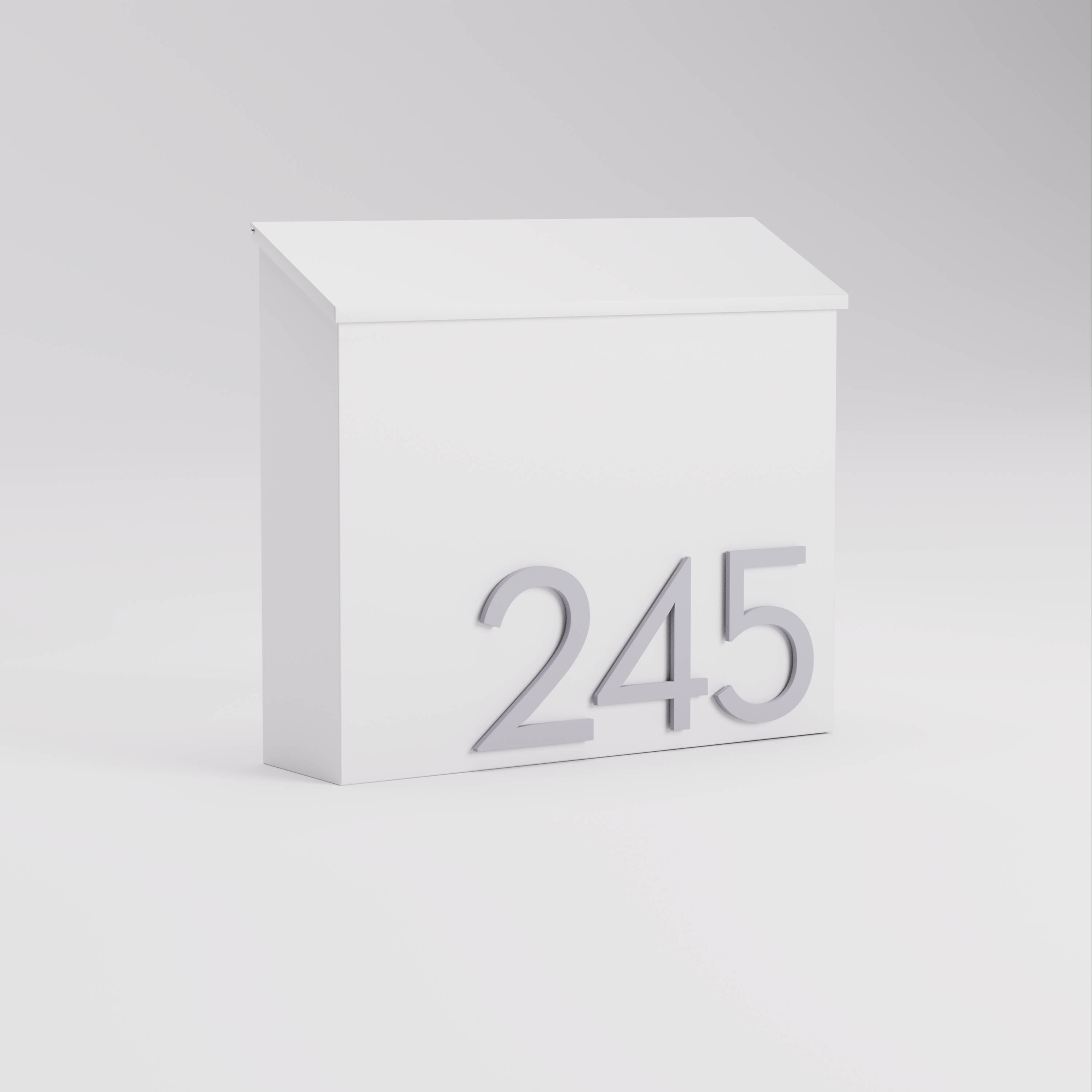 Post & Porch INBOX-WHITE mailboxes - View #3