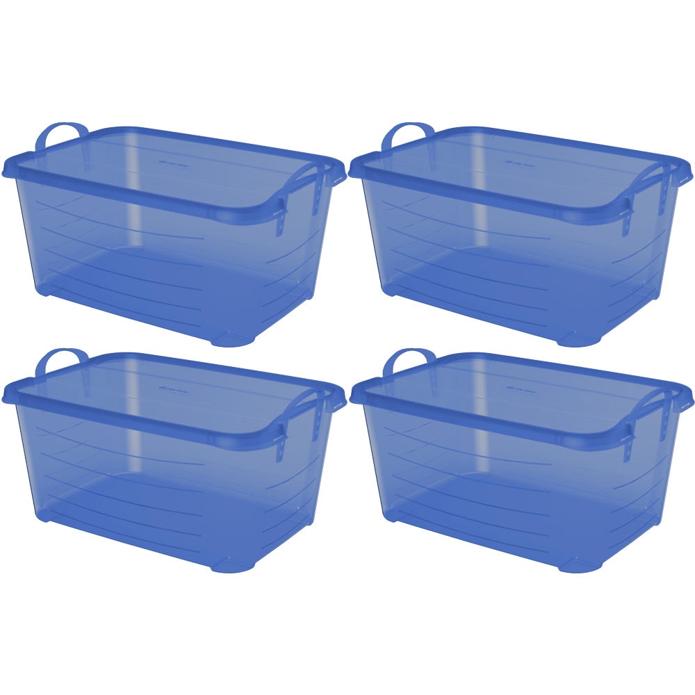 Life Story Tub 25L Tan Tub Basket 6.6 Gal Plastic Storage Tote Bin w/ Carry  Handles, Tan (12 Pack)