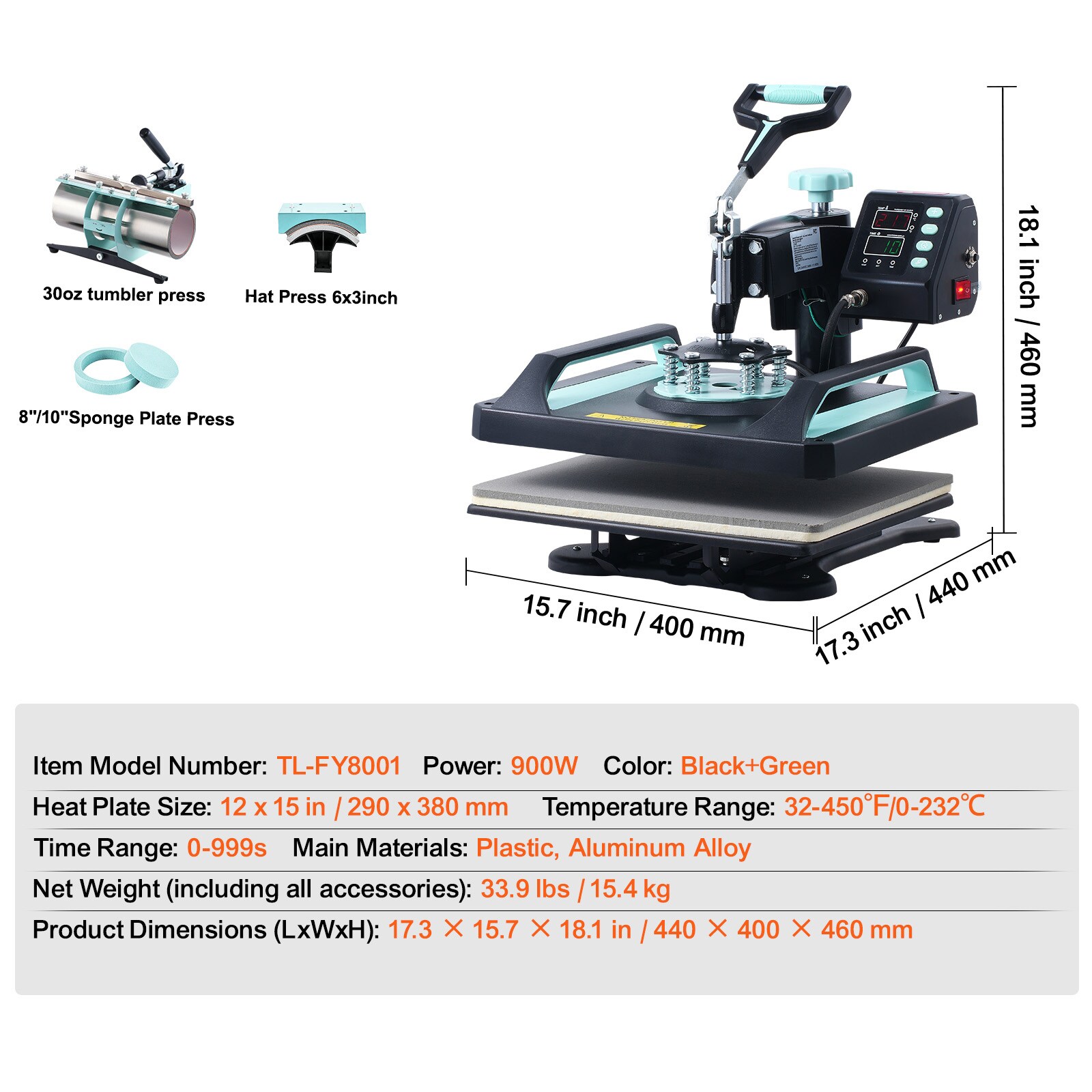 VEVOR SCYTS30OZ12107967V1 Crafting-Machines-Accessories - View #7