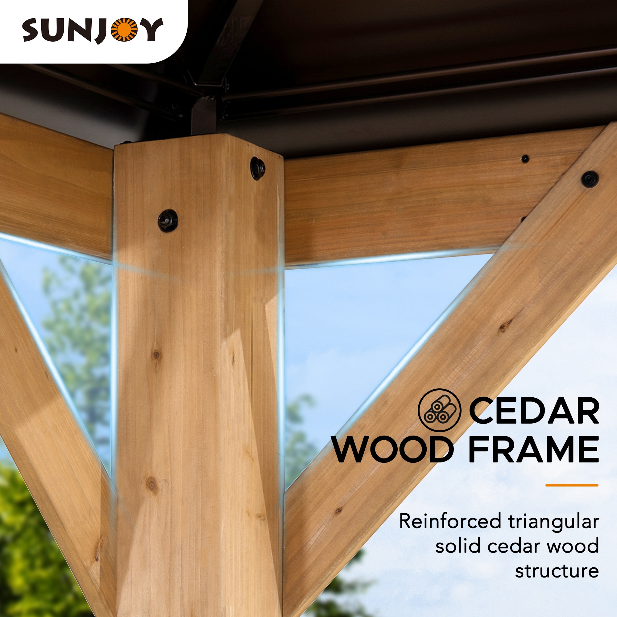 Sunjoy A102008600 Wood-Resin-Gazebos - View #5