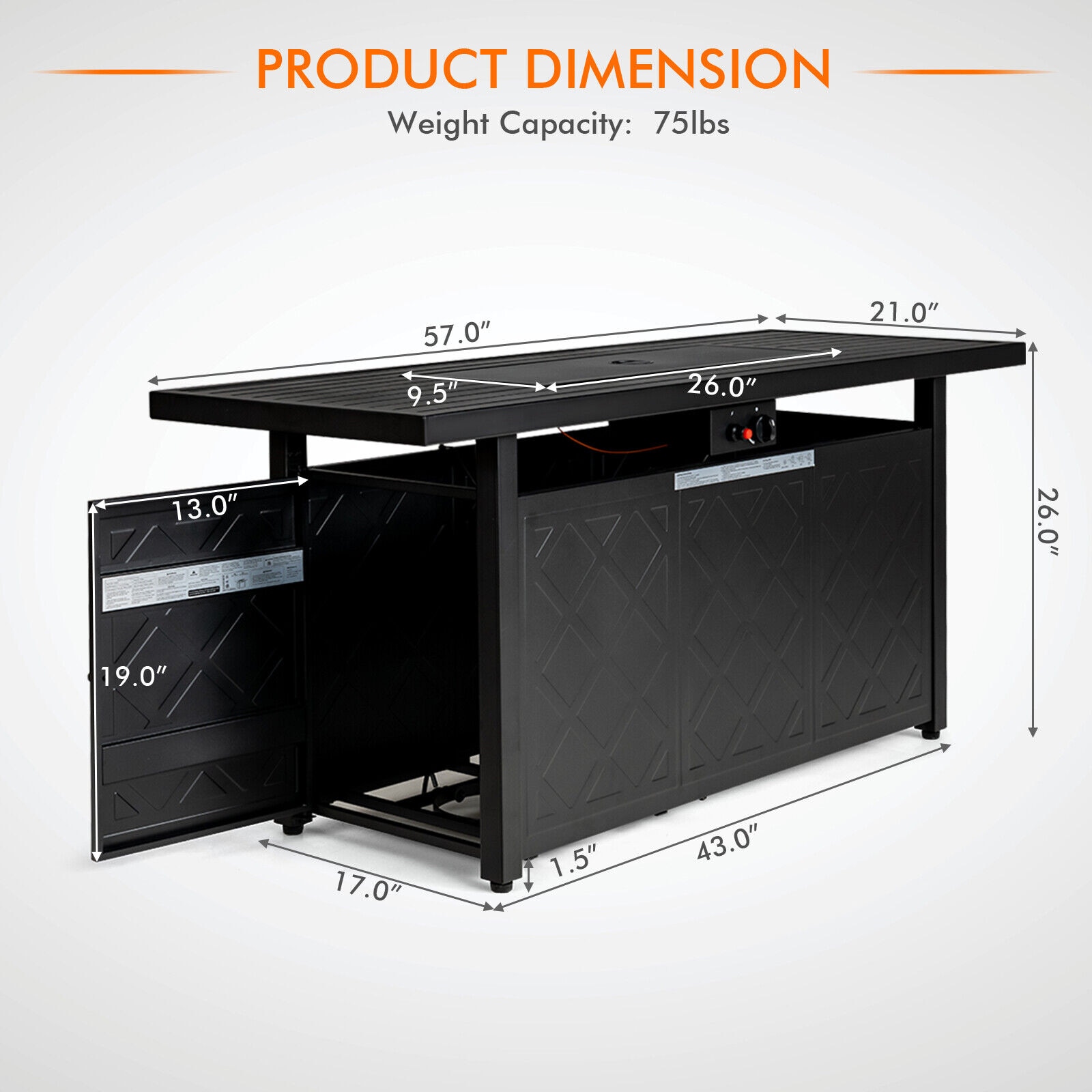  CL210US-BKFP Outdoor-Gas-Firepits - View #5