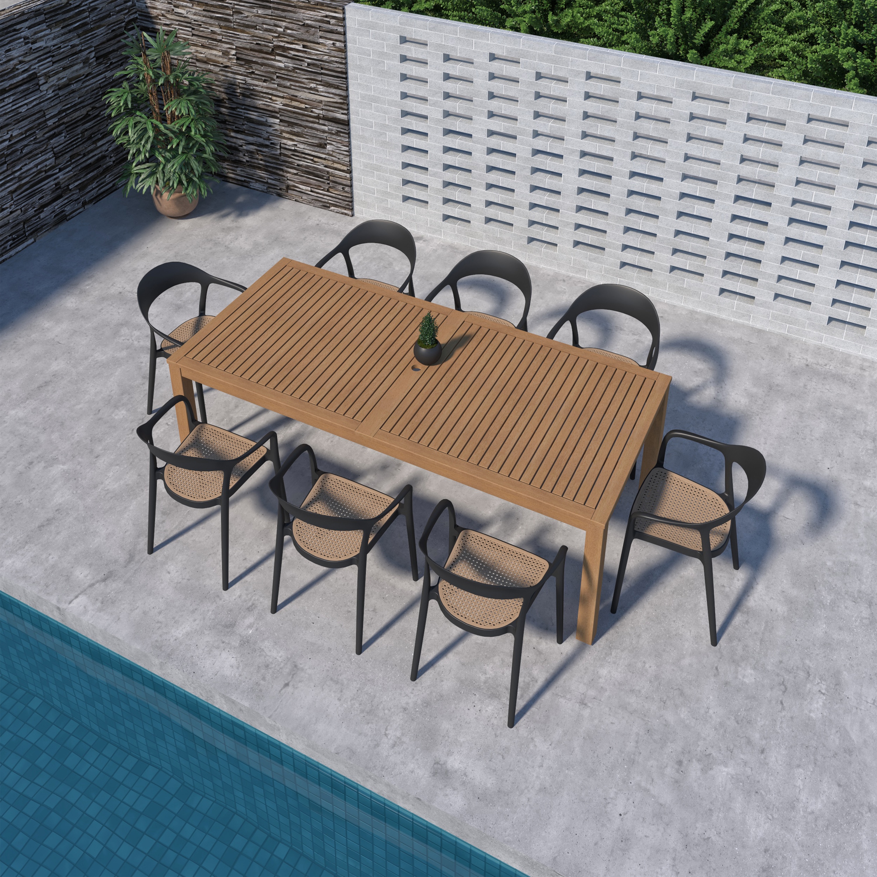 Amazonia LWS-ALALOT-8-CARA-BK Patio-Dining-Sets - View #2