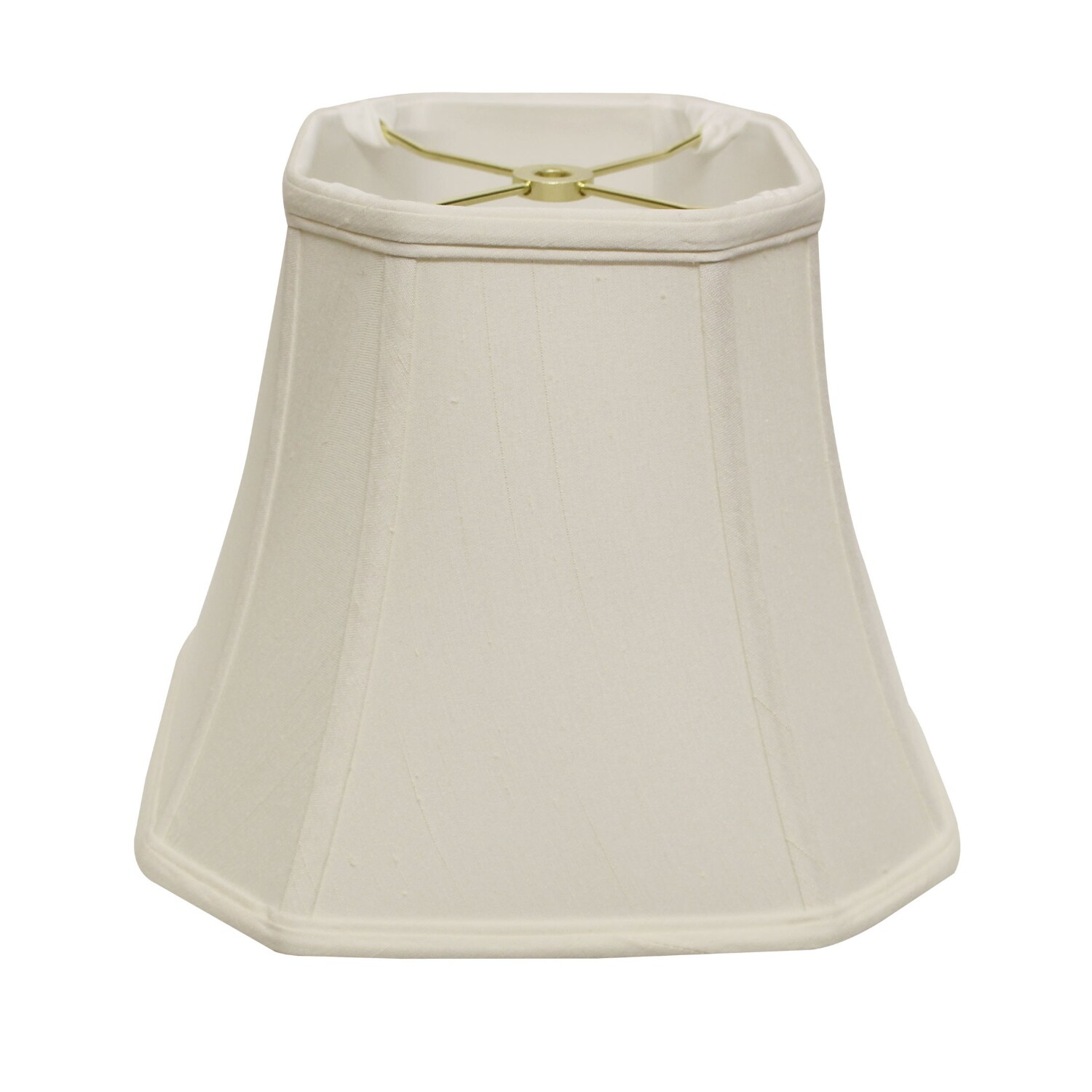 HomeRoots 4000469680 13-Inches x 16-Inches White Silk Bell Lamp Shade