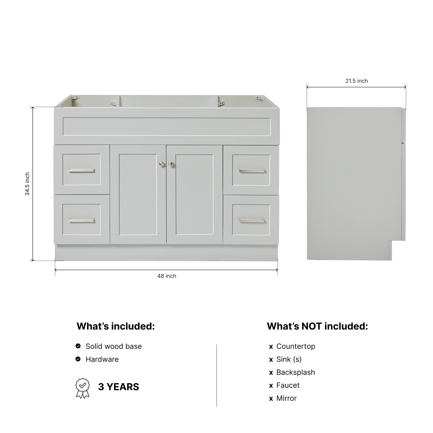 ARIEL F048S-BC-GRY vanities - View #3