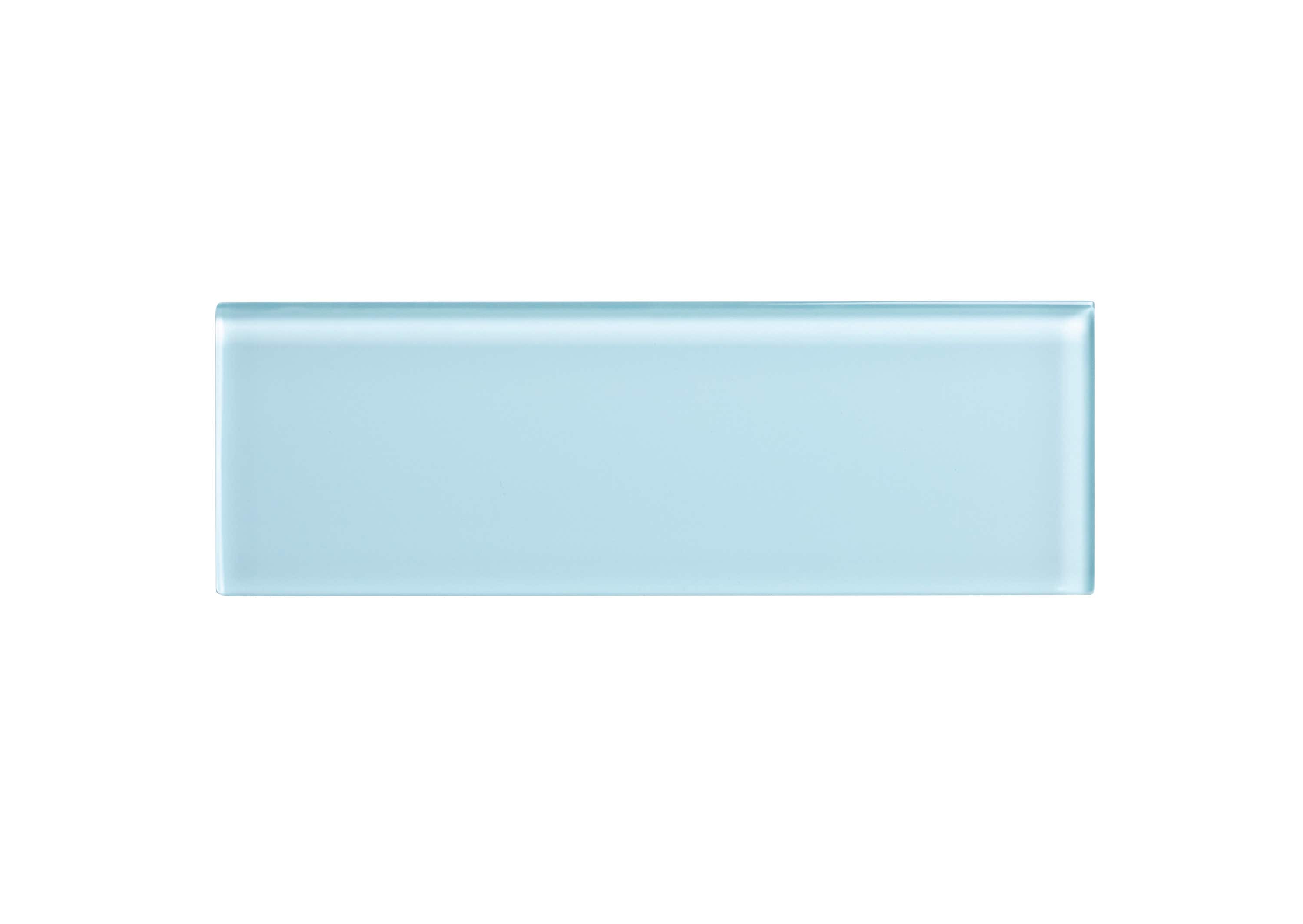 WS Tiles WST-18R Premium Glass Series Baby Blue 3-in x 9-in Polished Glass Large format Wall Tile ( 5-sq ft Carton )