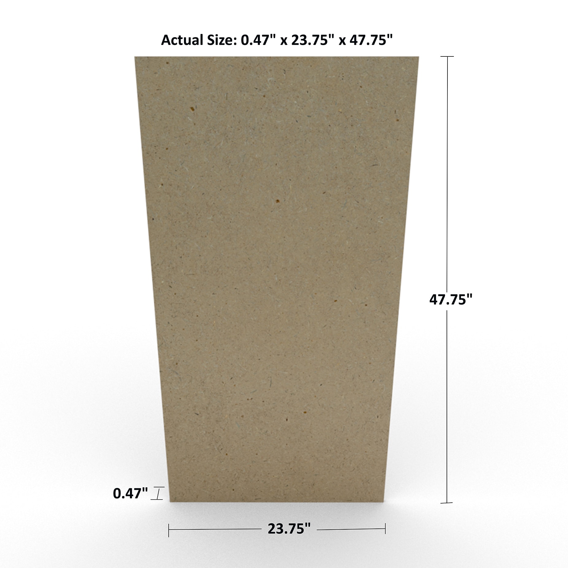 3/4-in x 4-ft x 8-ft Sanded MDF (Medium-Density Fiberboard) in the