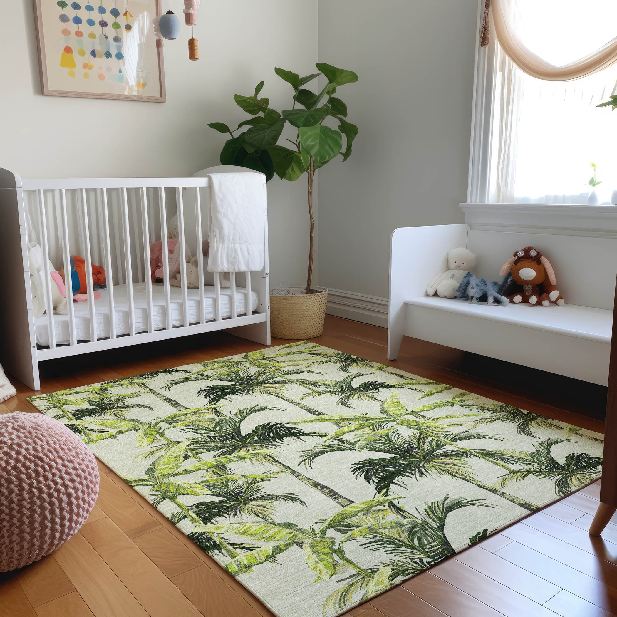 Addison Rugs AMF205GR9X12 Mayfield AMF205GR 9 x 12 (ft) Loomed Polyester Green Rectangular Indoor Geometric Machine washable Area rug
