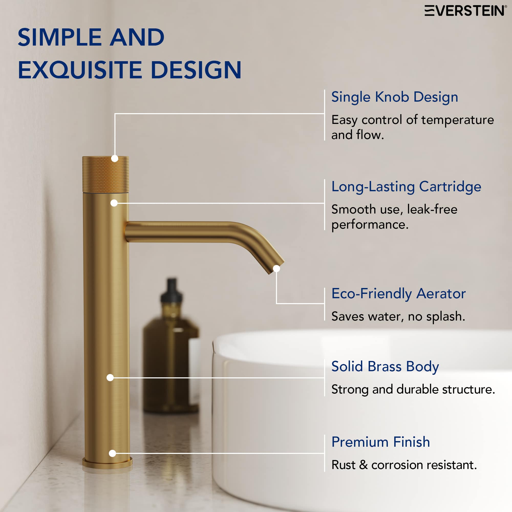 EVERSTEIN SFS-1167-GD Lavatory-Faucets - View #6