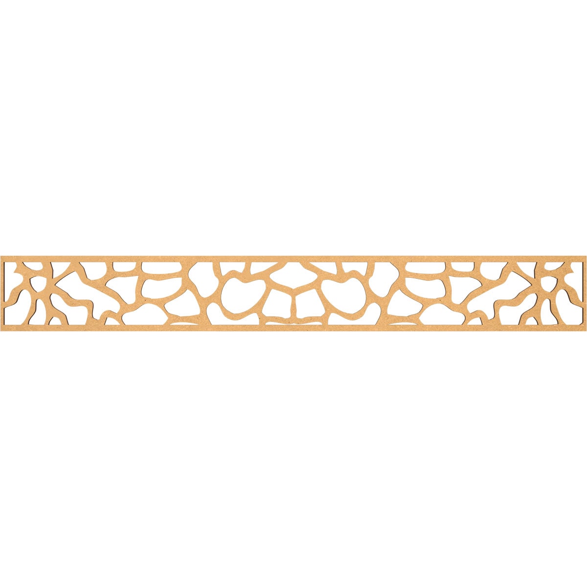 Ekena Millwork MLDB06X46ROCMF Rochester Fretwork Flat Trim 6-in x 3.86-ft Brown Unfinished 2157685 Pierced Wall Panel Moulding