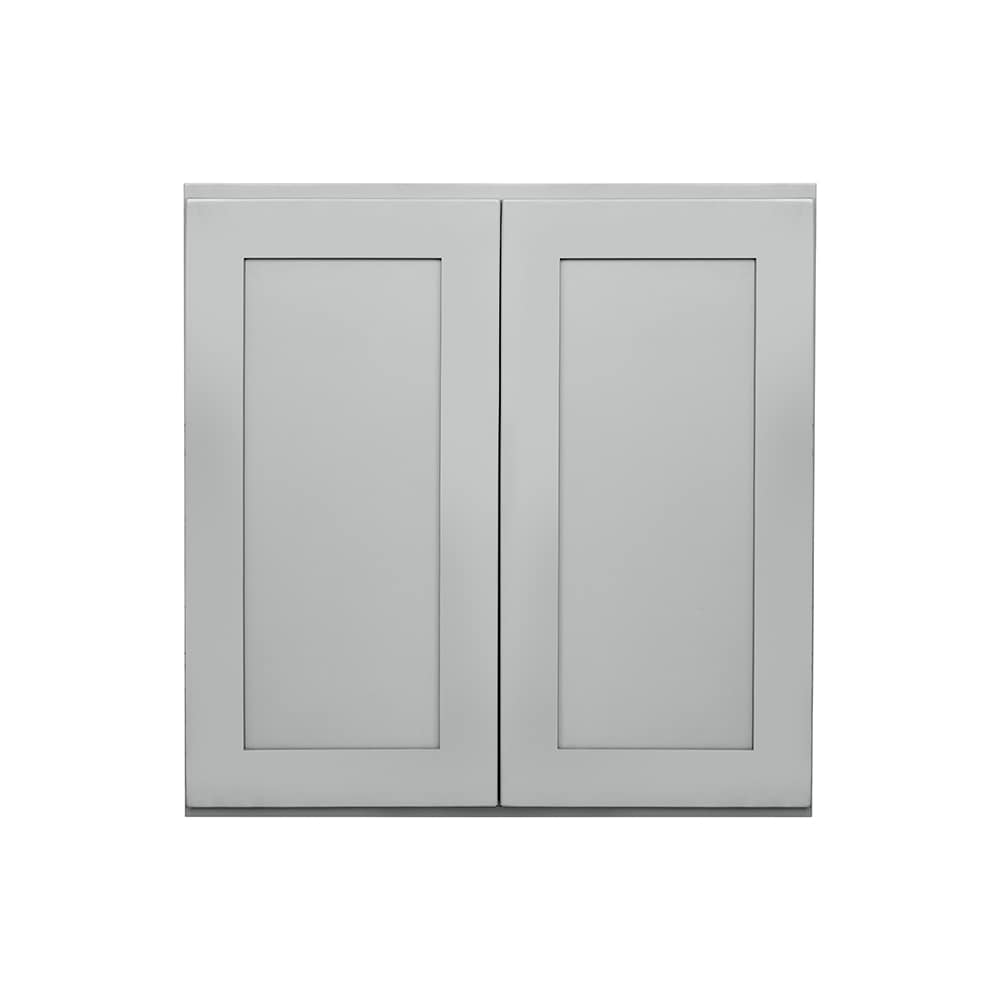 RELIABILT LS-SG-W3030B Overlake 30-in W x 30-in H x 12-in D Gray Wall Ready to assemble Plywood Cabinet (Recessed Panel Shaker)