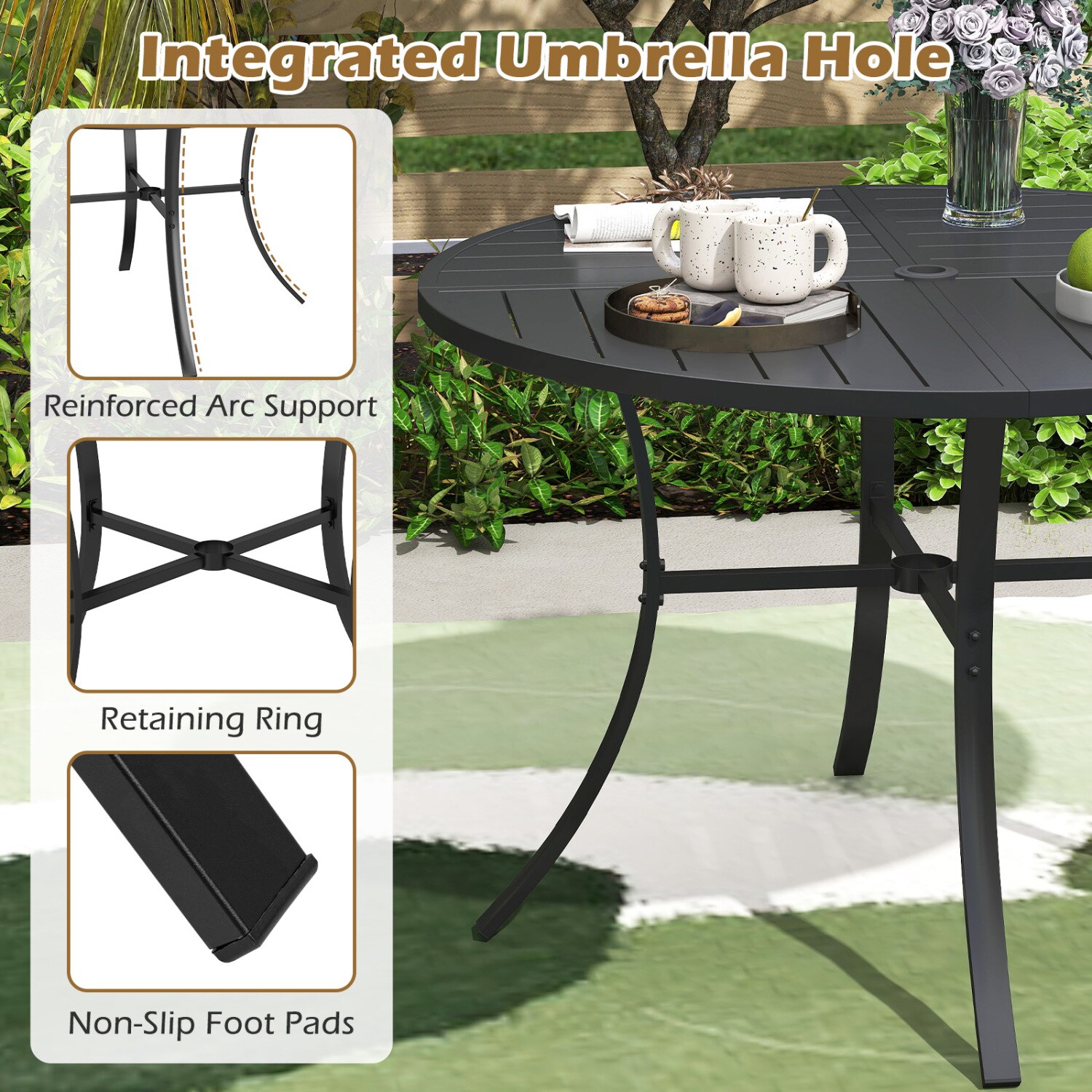 Forclover HYFW-DKD5155R Patio-Dining-Sets - View #8