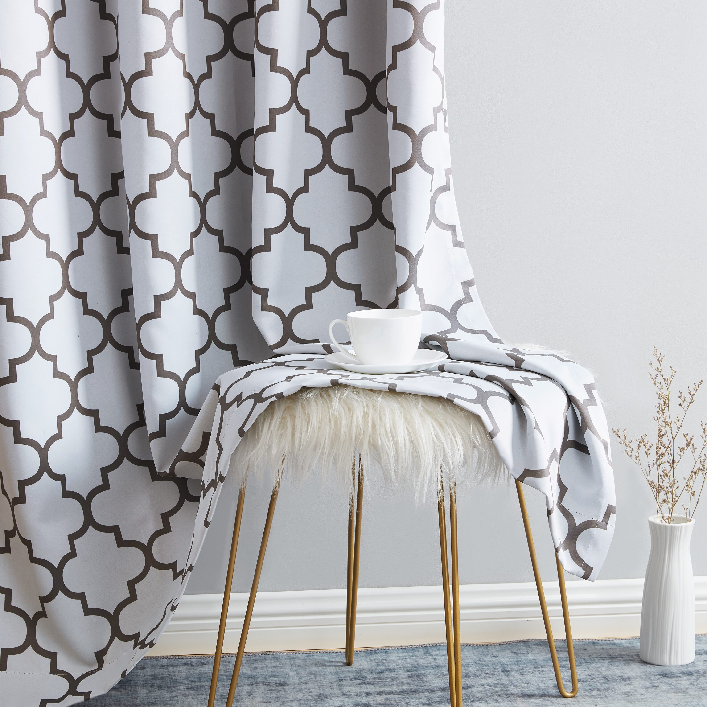 HLC.me LTTCPRNT-84W/GRY curtains - View #4