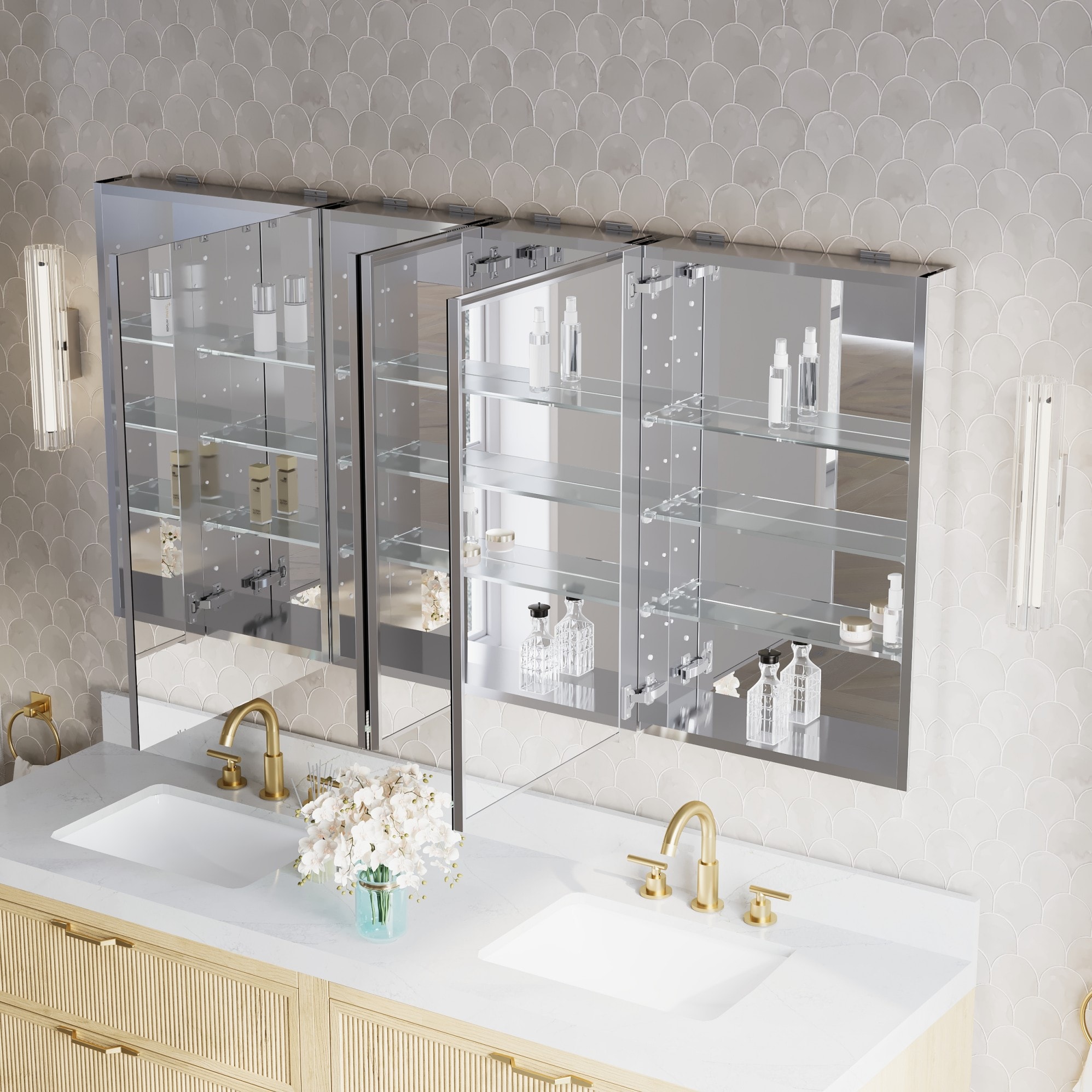 WELLFOR JRA20R12R12L20L32 Bathroom-Medicine-Cabinets - View #13