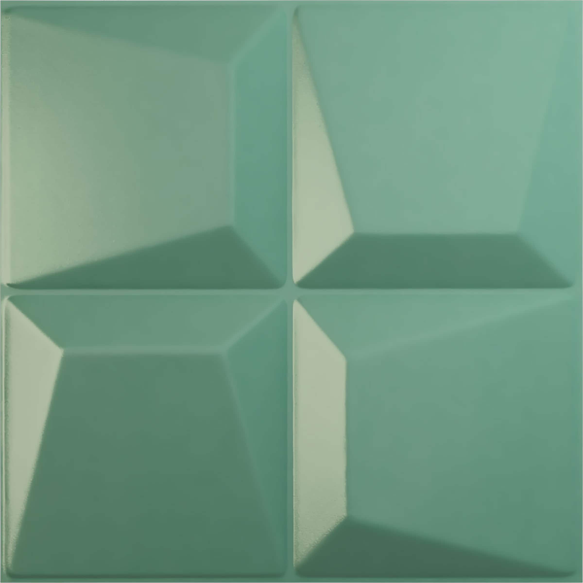 Ekena Millwork WP20X20TEFSM 19-5/8-in x 19-5/8-in Embossed Paintable/Stainable Green PVC Wall Panel (