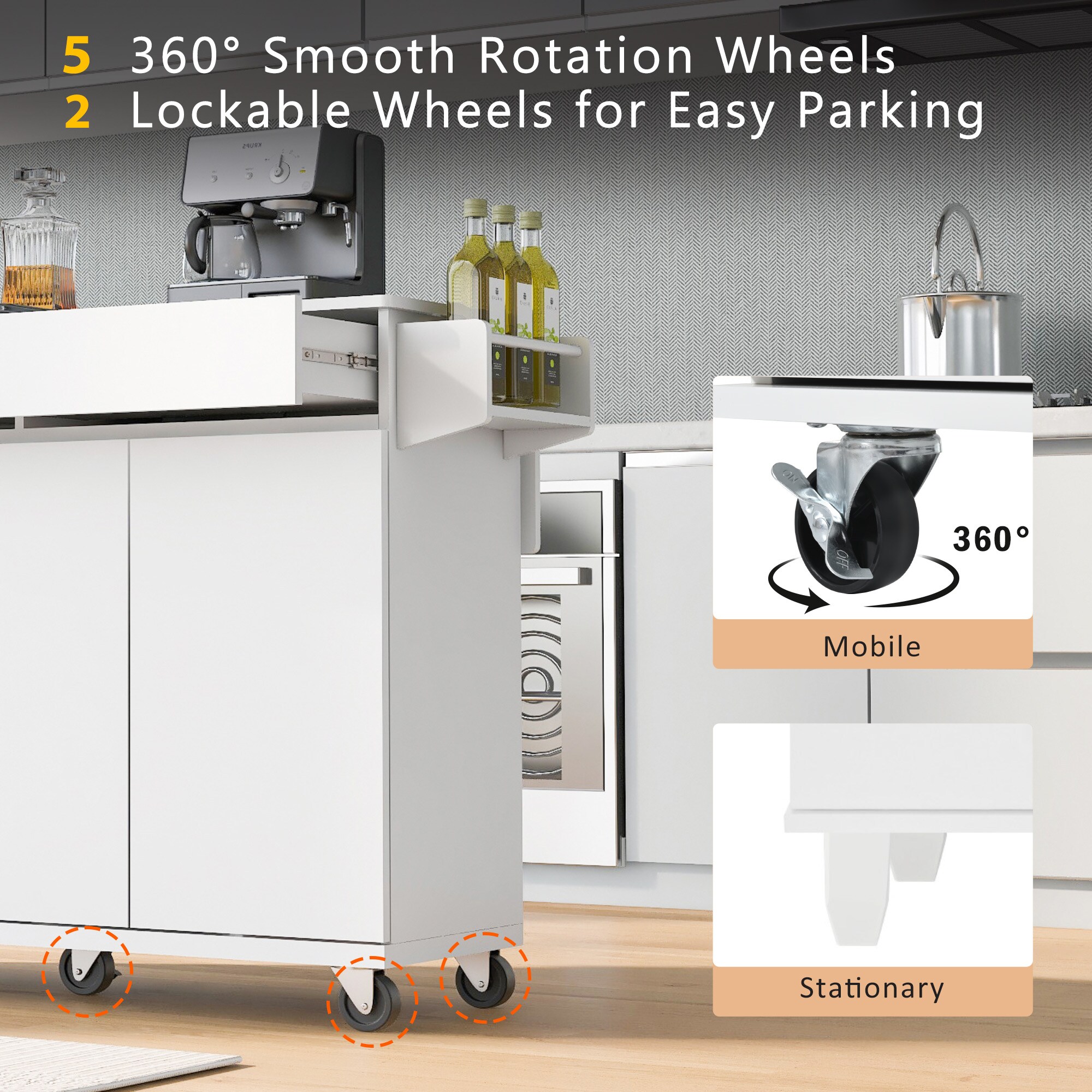 Kahomvis KK-QPO3-41W Kitchen-Furniture - View #7