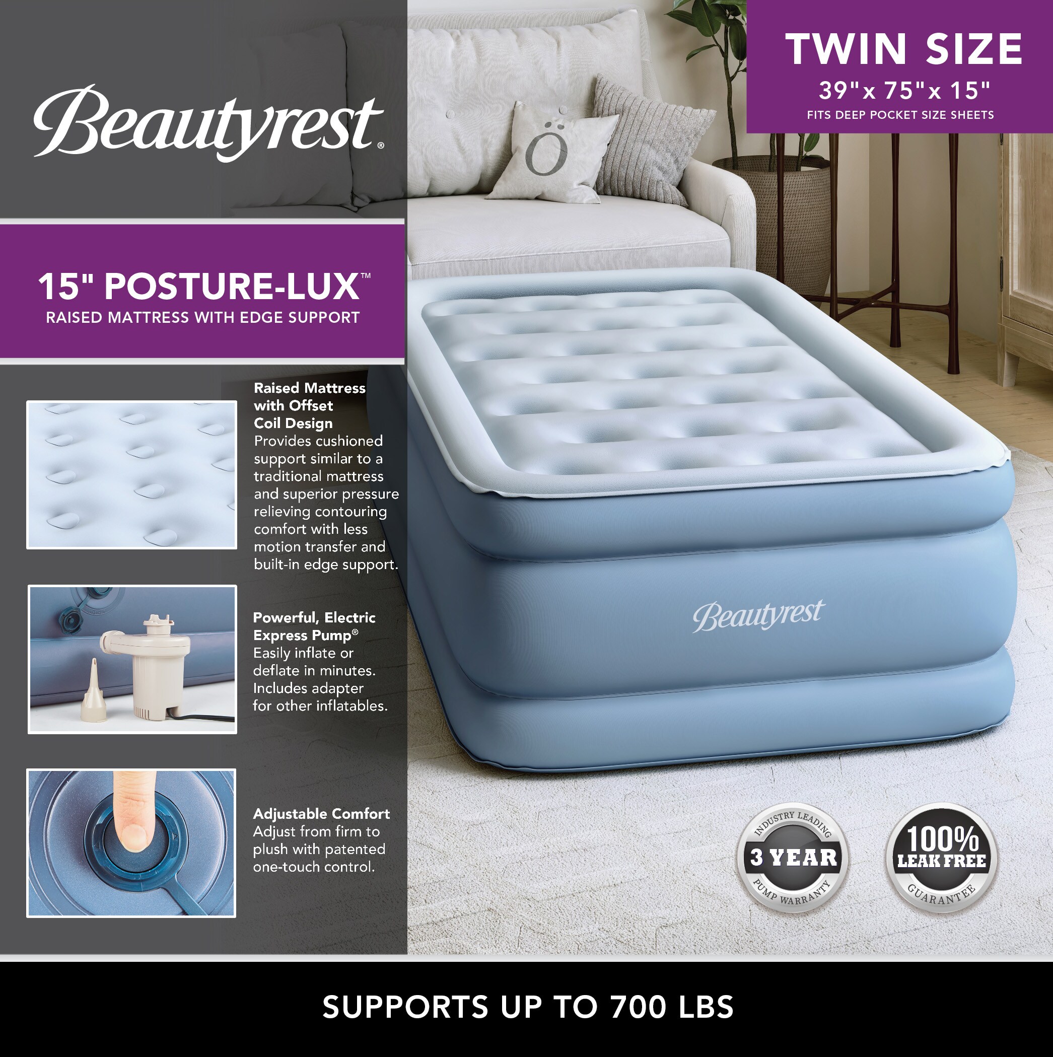 Beautyrest MM09517TW Air-Mattresses - View #5