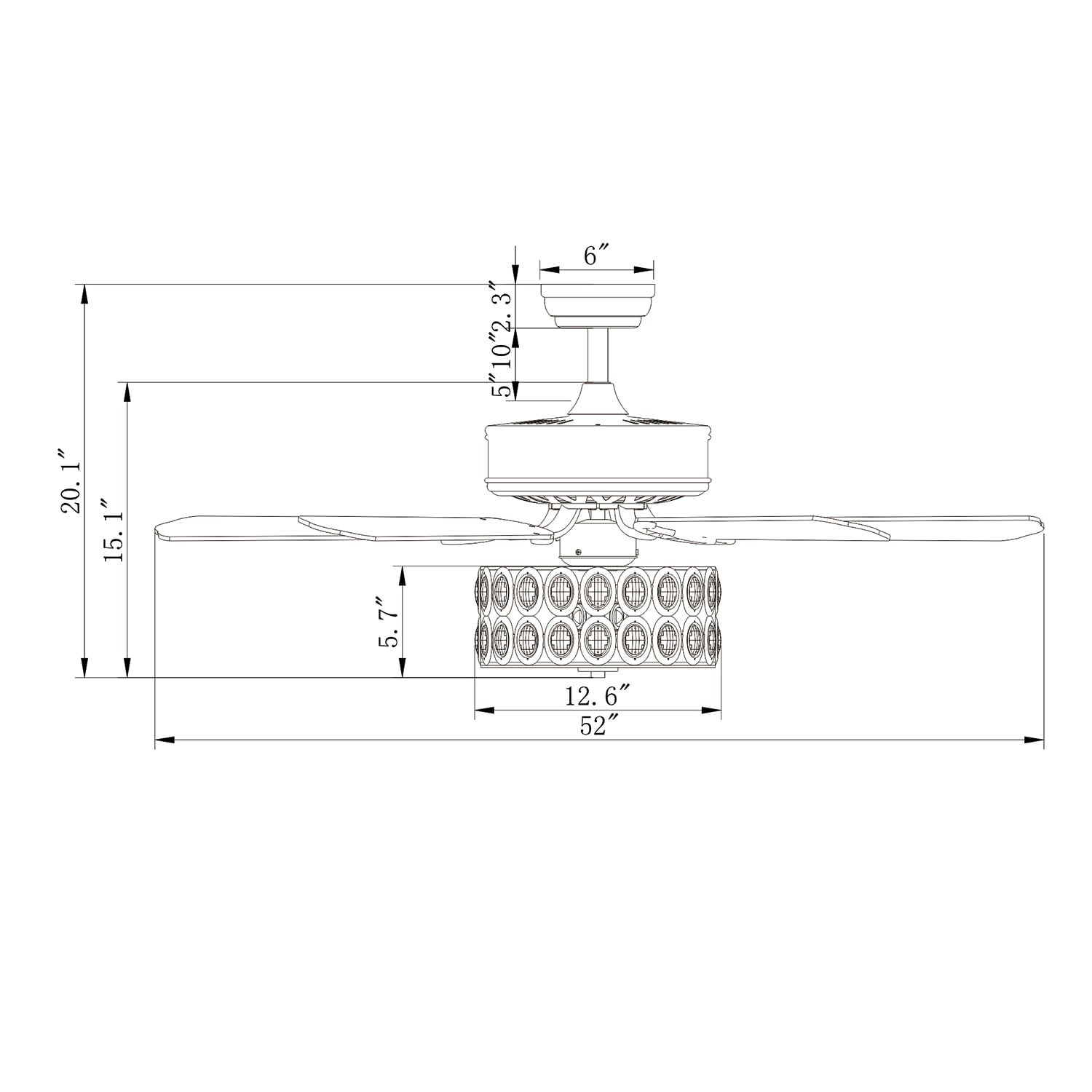 Edvivi FFG778CH Ceiling-Fans - View #13