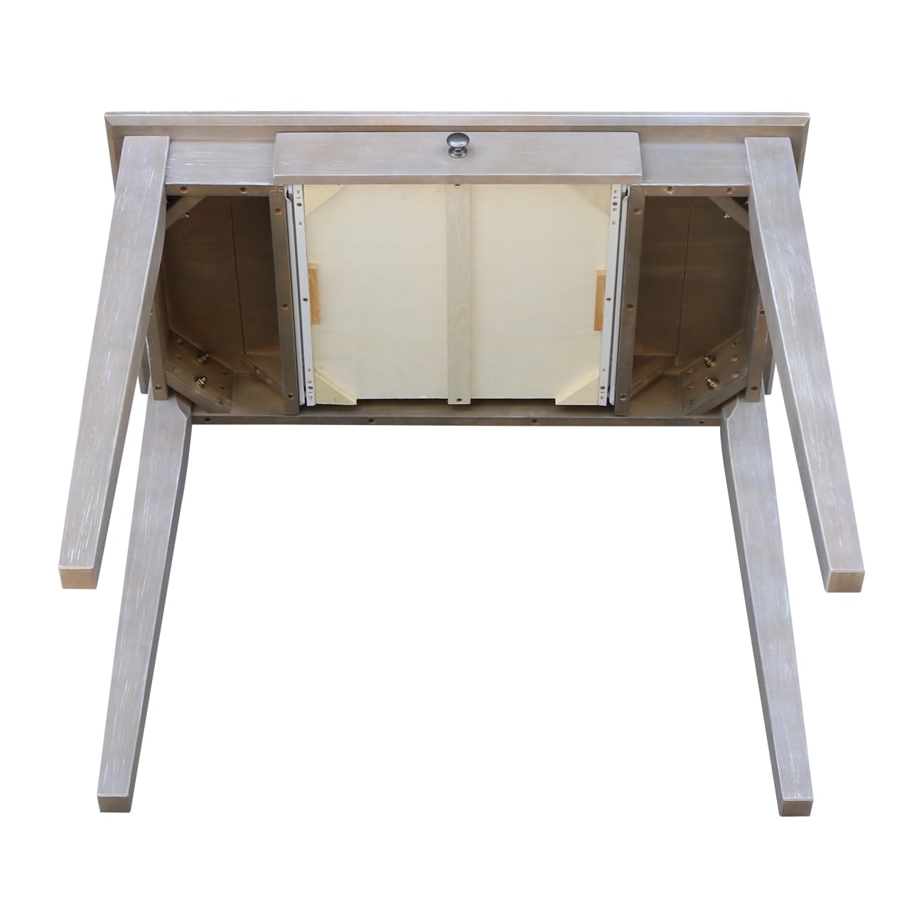 International Concepts 36-in Gray Traditional Rubberwood Writing Desk ...