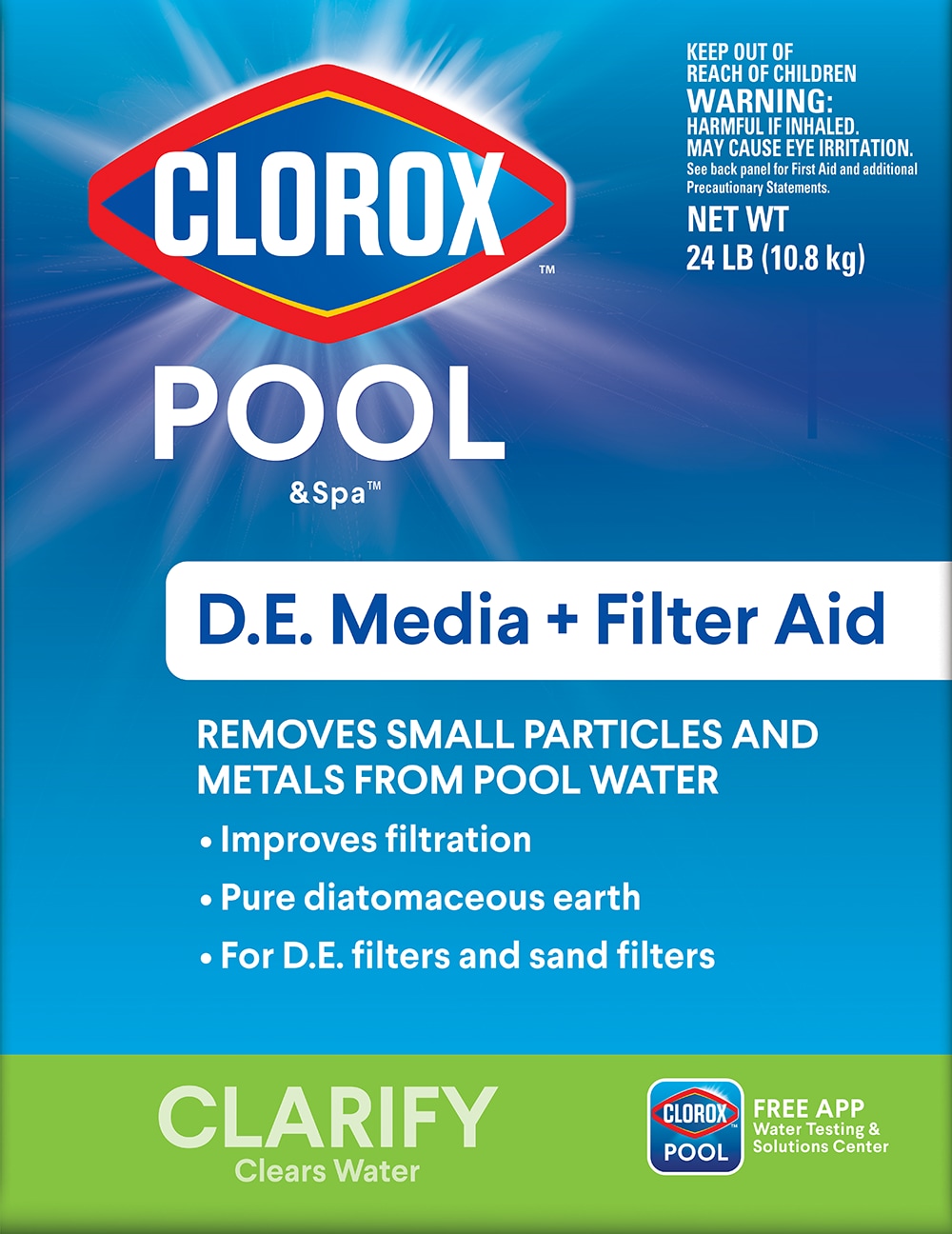 24-lb D.E. Pool Filter Aid | - Clorox Pool&Spa 50024CLX