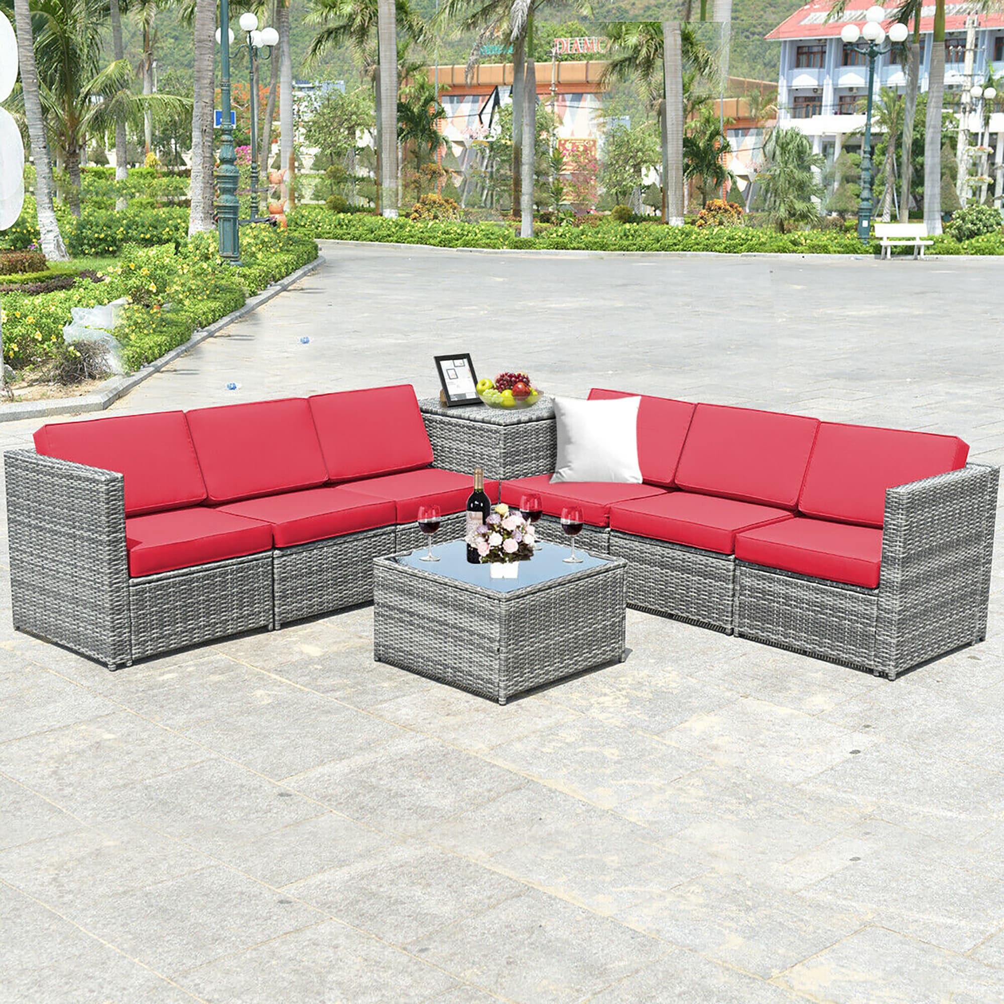 CASAINC CN-WFQ004-GRD Patio-Conversation-Sets - View #3