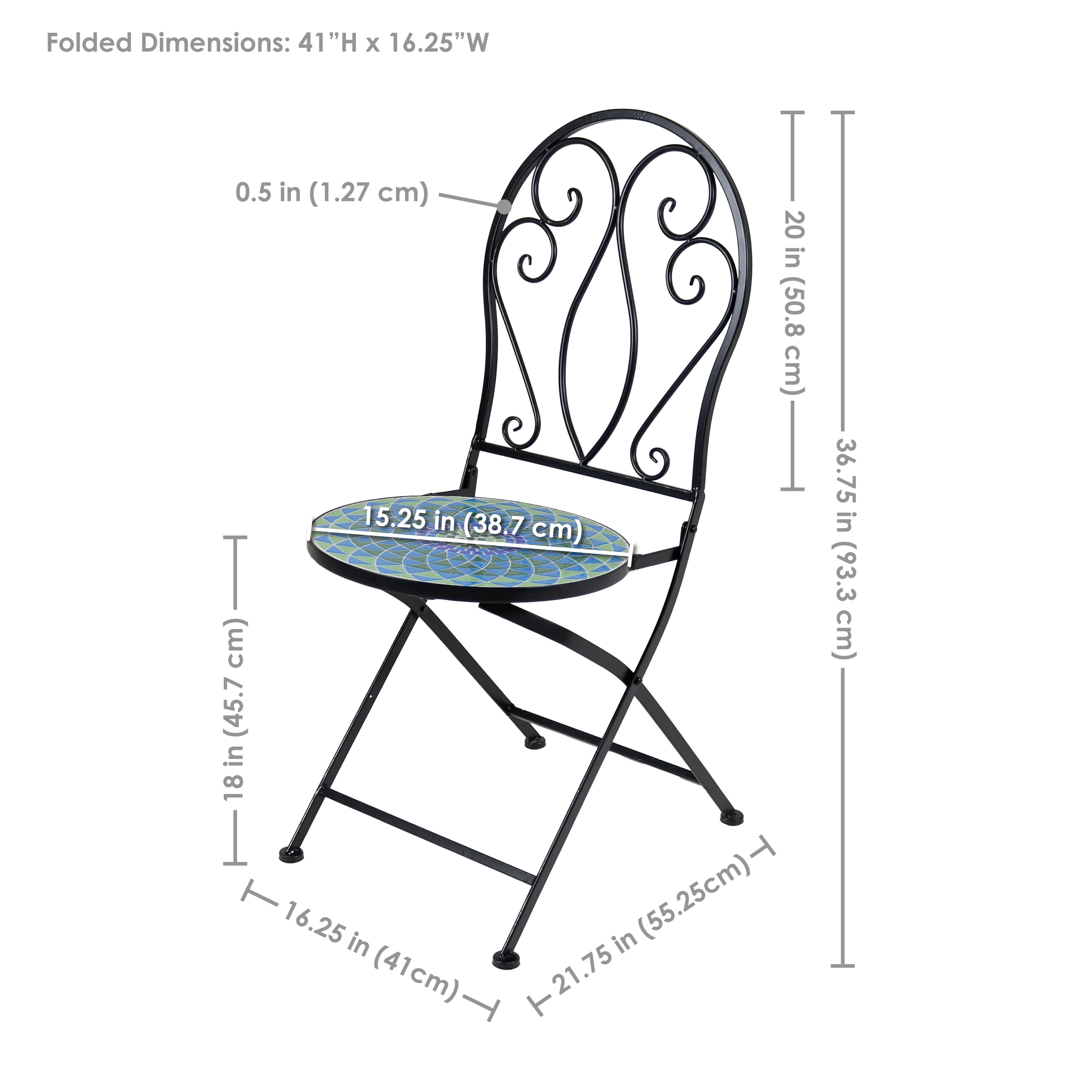 Sunnydaze Decor HB-219 Patio-Chairs - View #3
