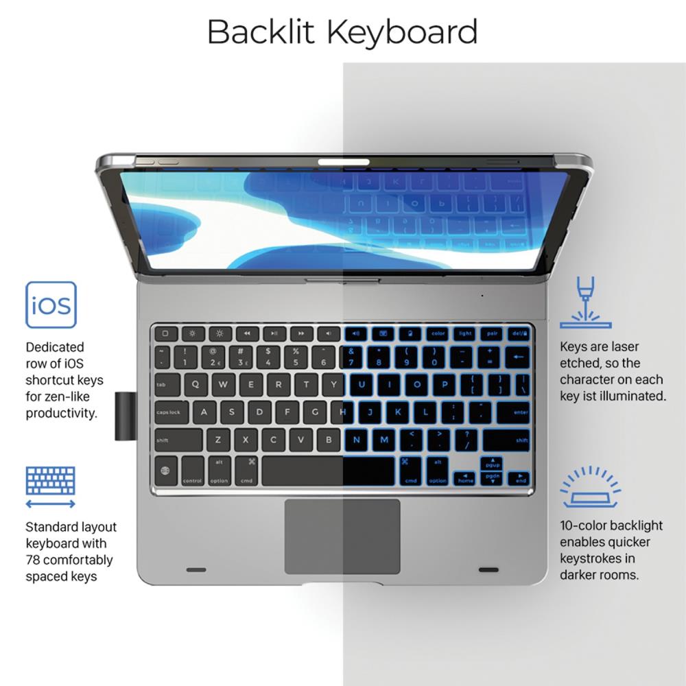 Typecase Flexbook Touch Keyboard Case with Touchpad For 11-inch