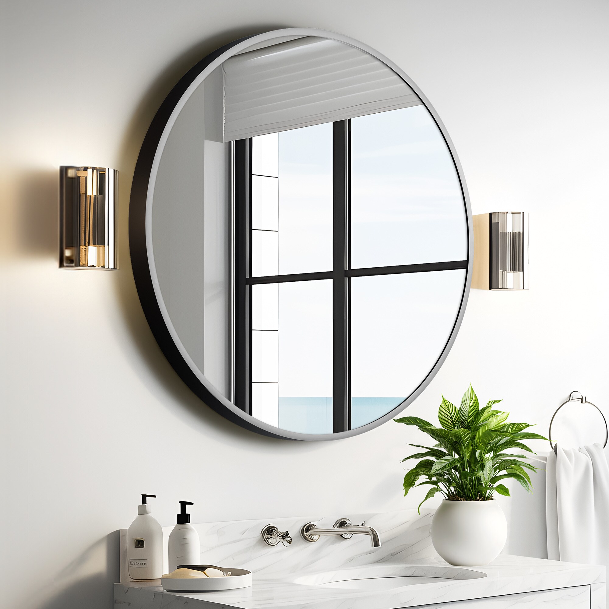Dovelina LS-24011107 Framed-Bath-Mirrors - View #2
