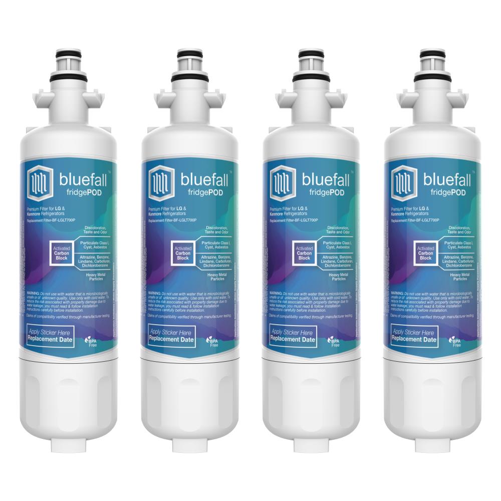 Bluefall Push-In Refrigerator Water Filter FridgePod 4-Pack in the ...