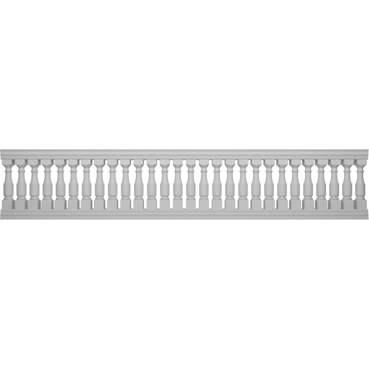 Ekena Millwork BALK40X192HMD FiberThane 16-Feet x 40-Inches Hamilton Fiberglass Deck Rail Kit