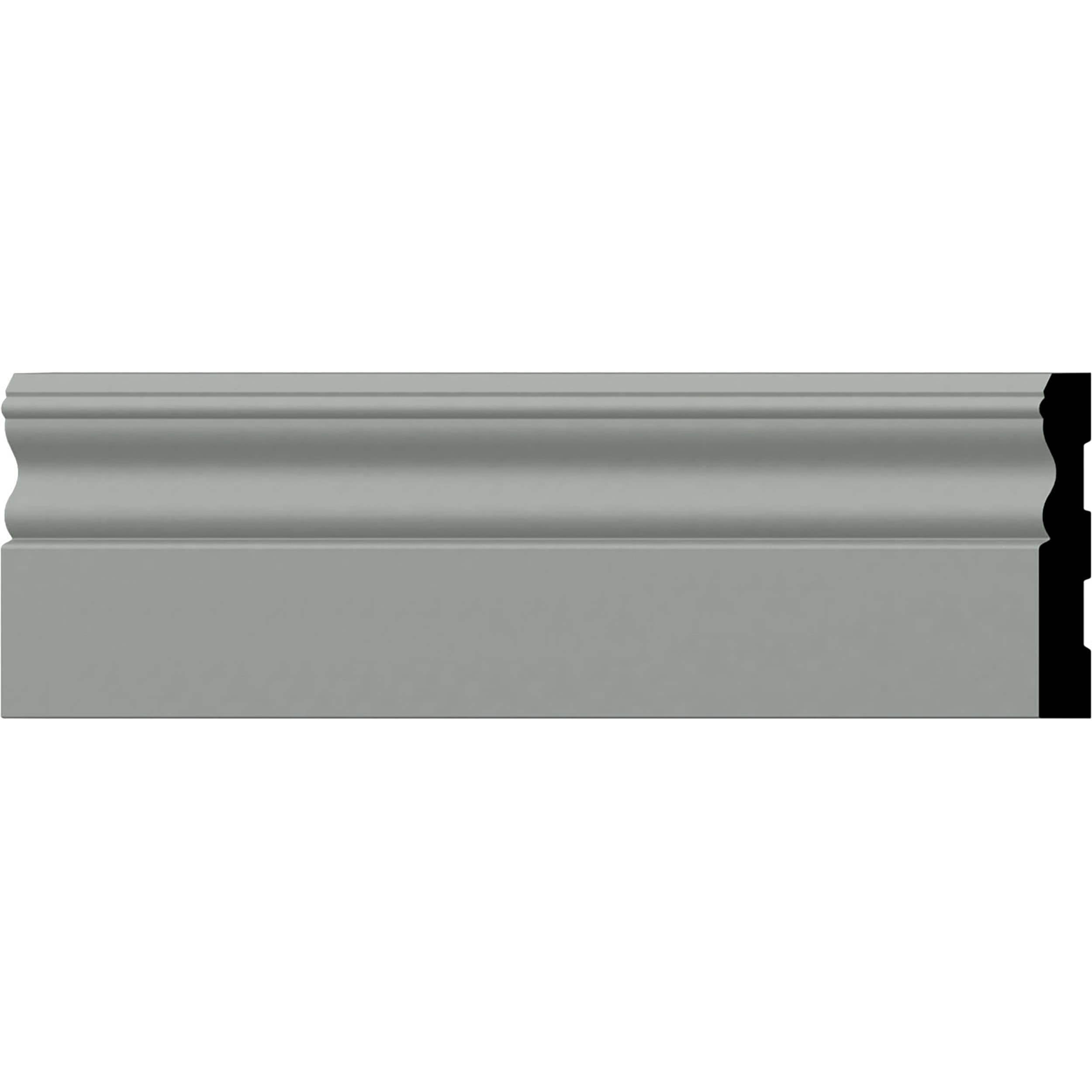 Ekena Millwork PML04X01CL Smooth Classic 4-1/8-in x 7-ft 10-1/2-in Primed Urethane 212471 Chair rail Moulding