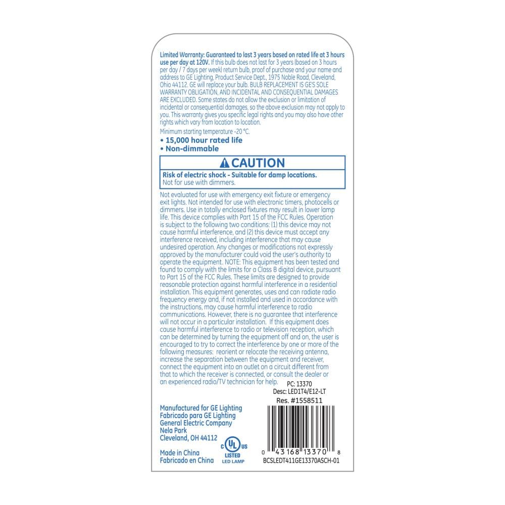GE 13370 Specialty-Light-Bulbs - View #4