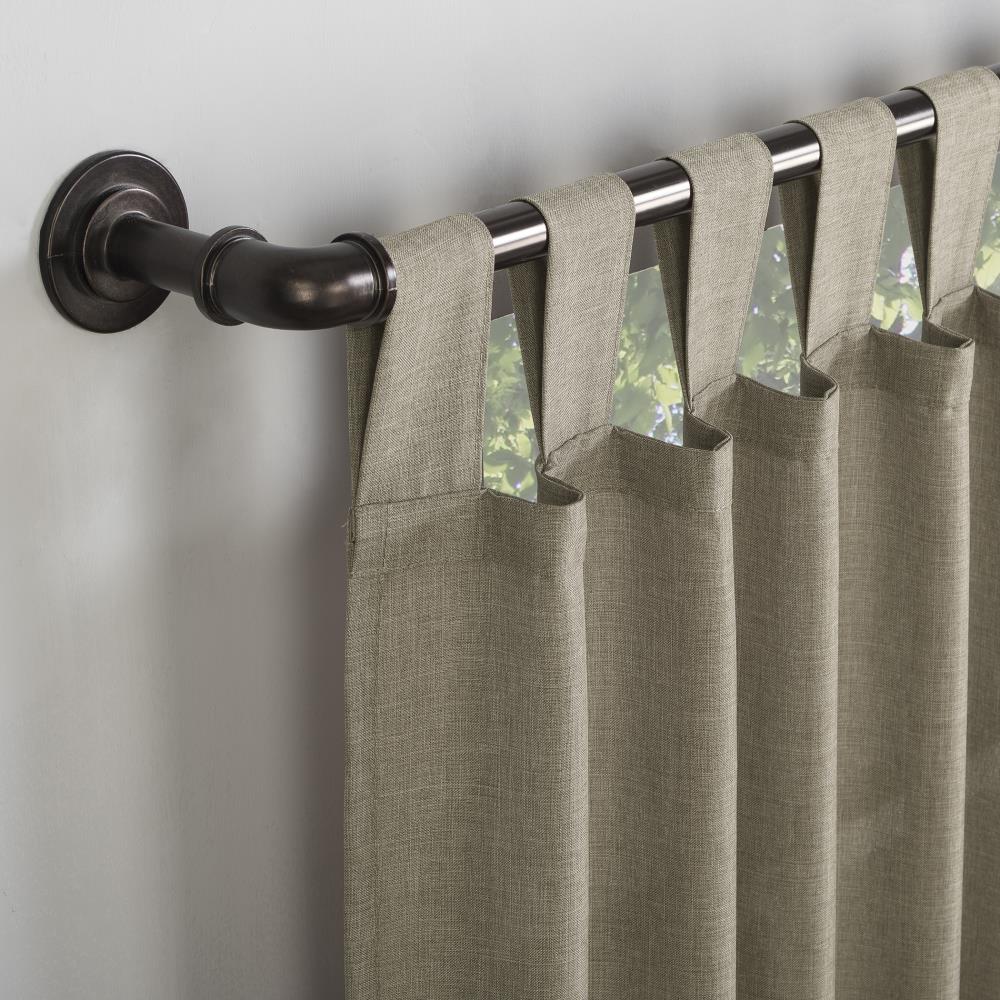 Barley Heathered Texture Tab Top Semi-Sheer Curtain Panel 40" x 63"