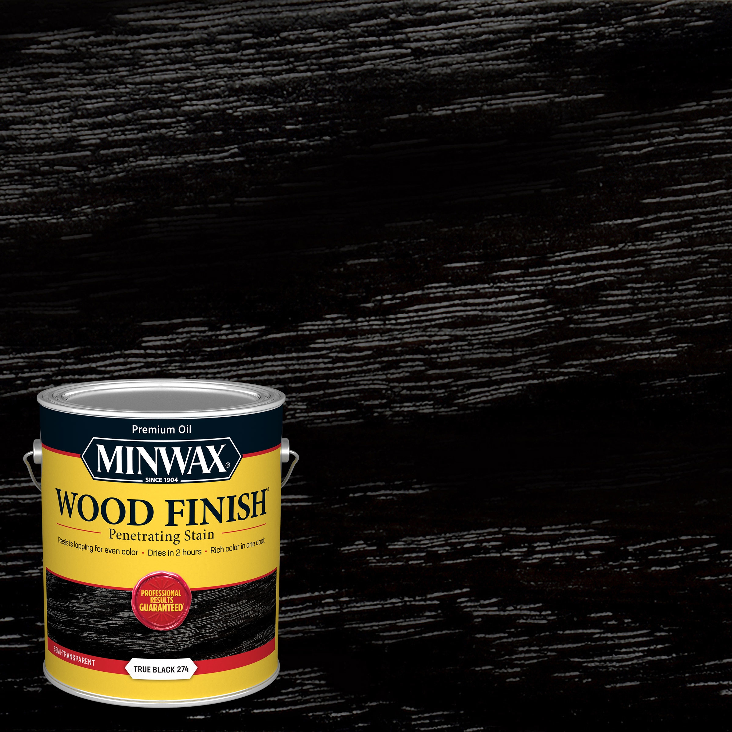 Minwax 711510000 Wood Finish Oil-based True Black Semi-transparent Interior Stain ( 1-gallon )