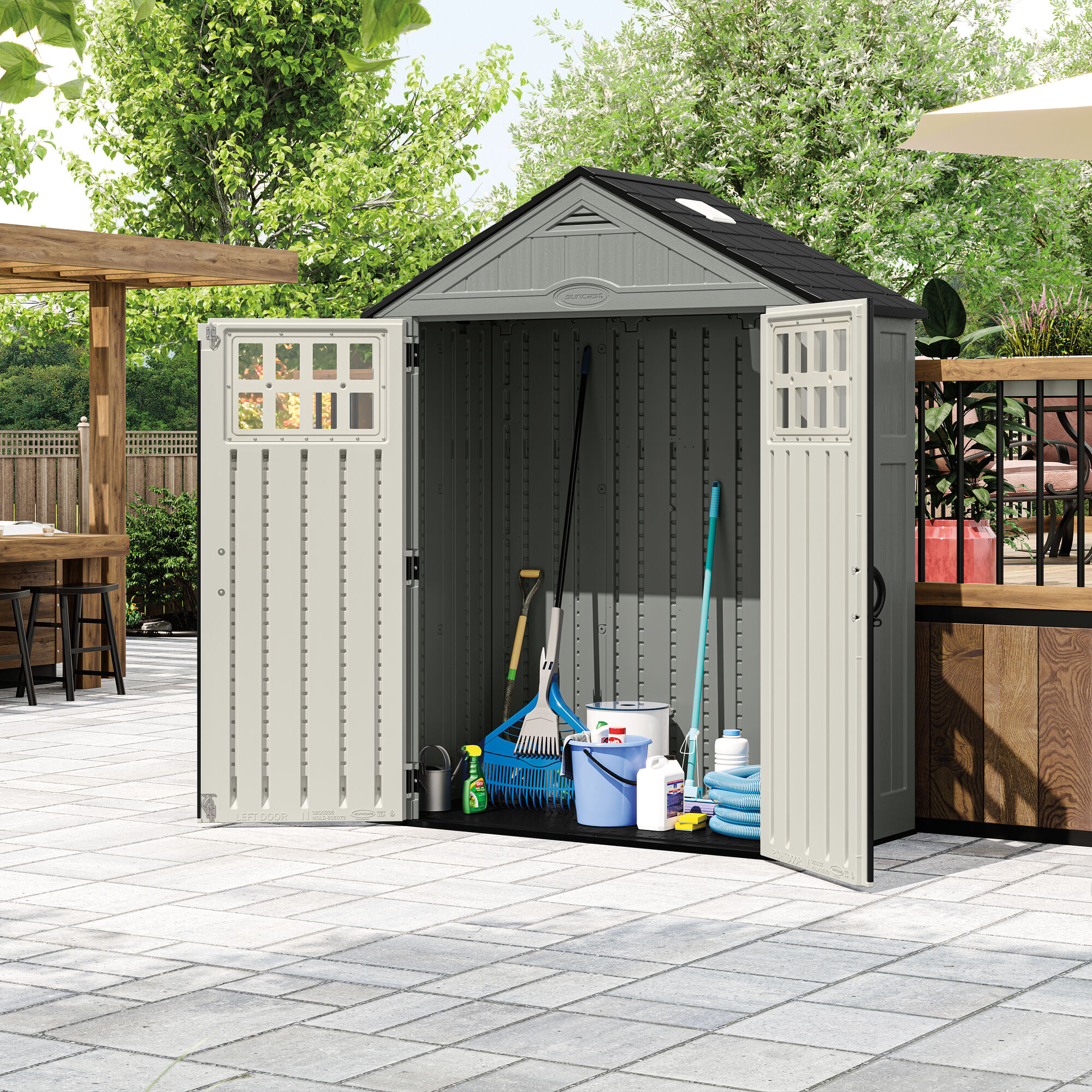 Suncast BMS6312D Vinyl-Resin-Storage-Buildings - View #2