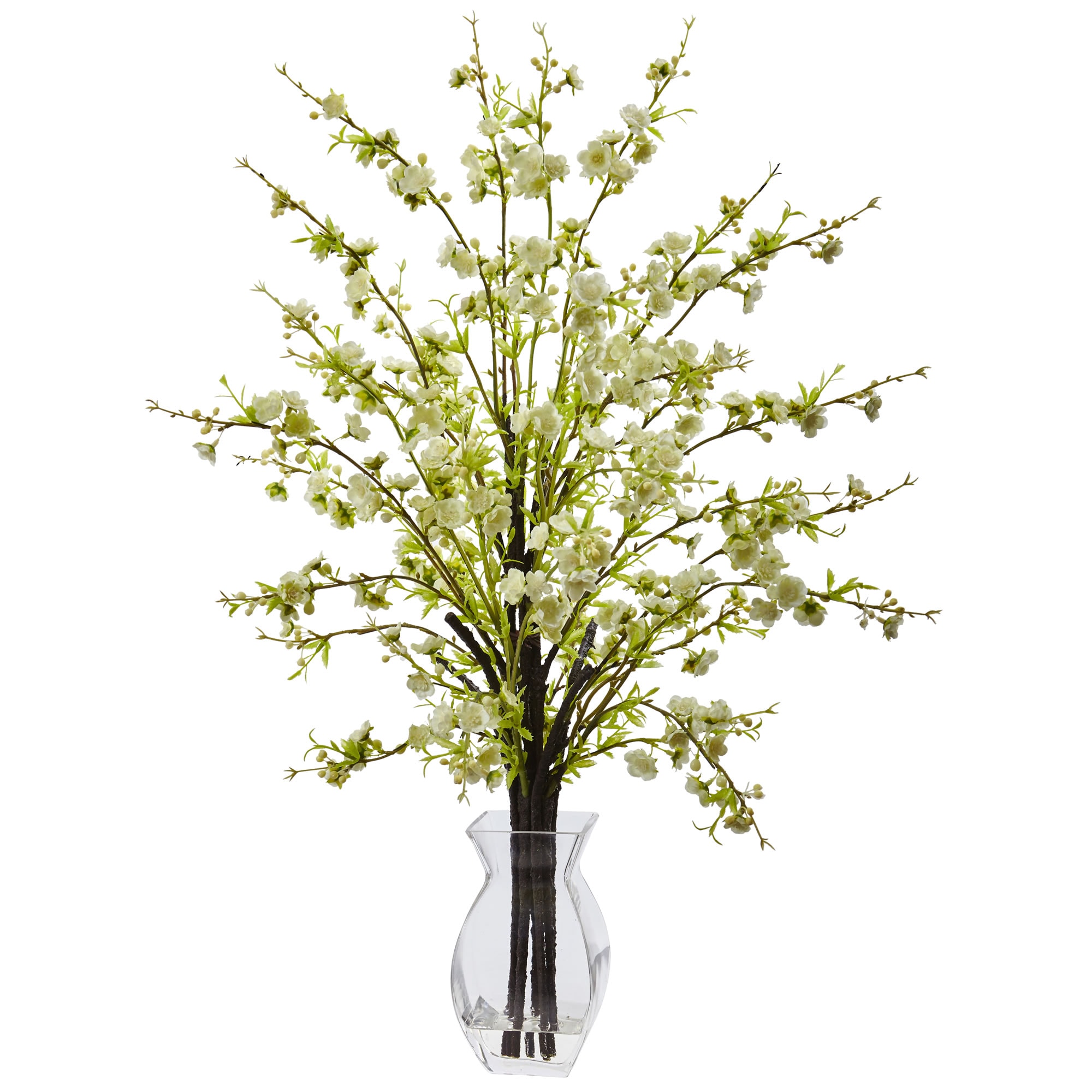 Nearly Natural 26-in White Indoor Silk Artificial Flower in the ...