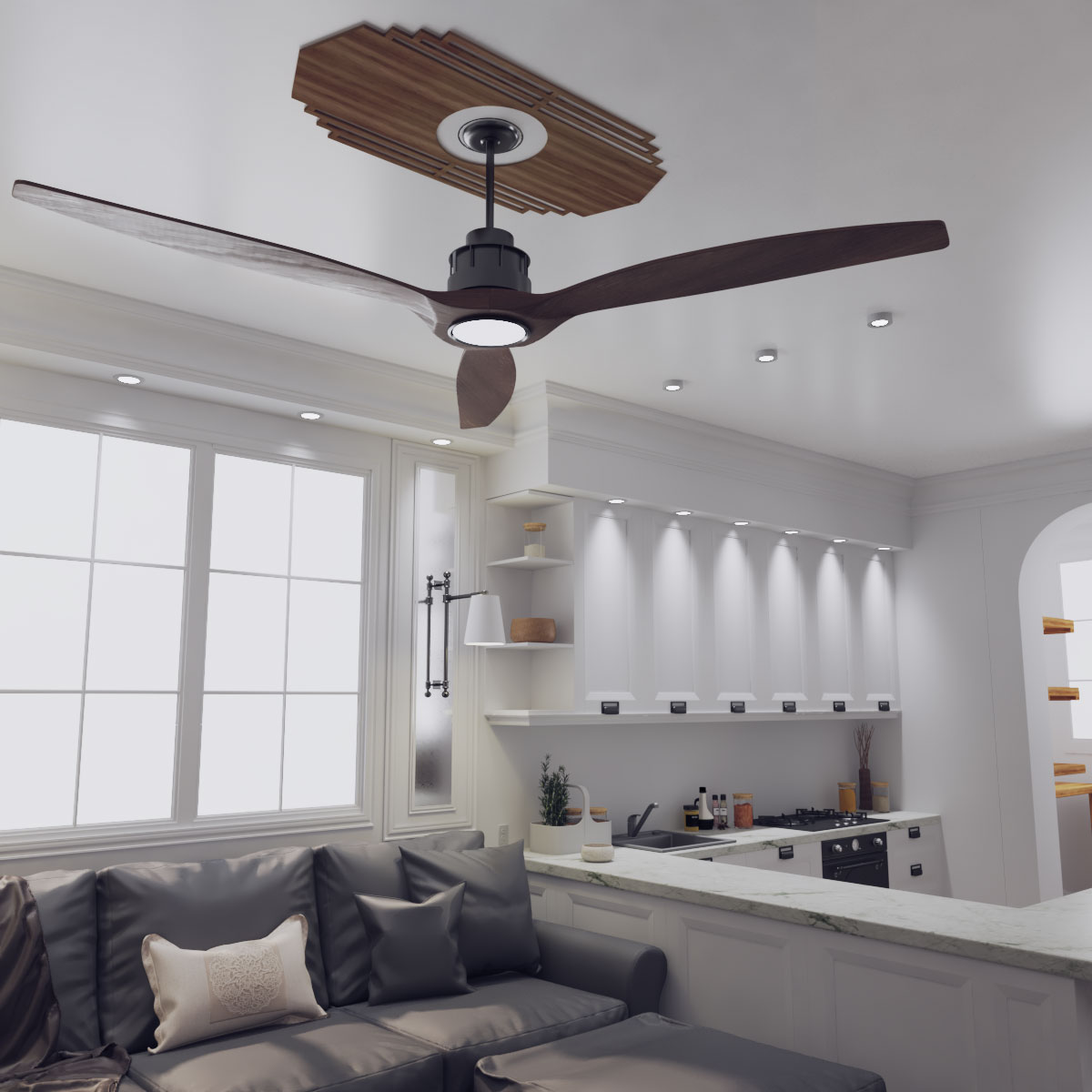 Ekena Millwork CMWP18X09X0250CSWA Ceiling-Medallions - View #12