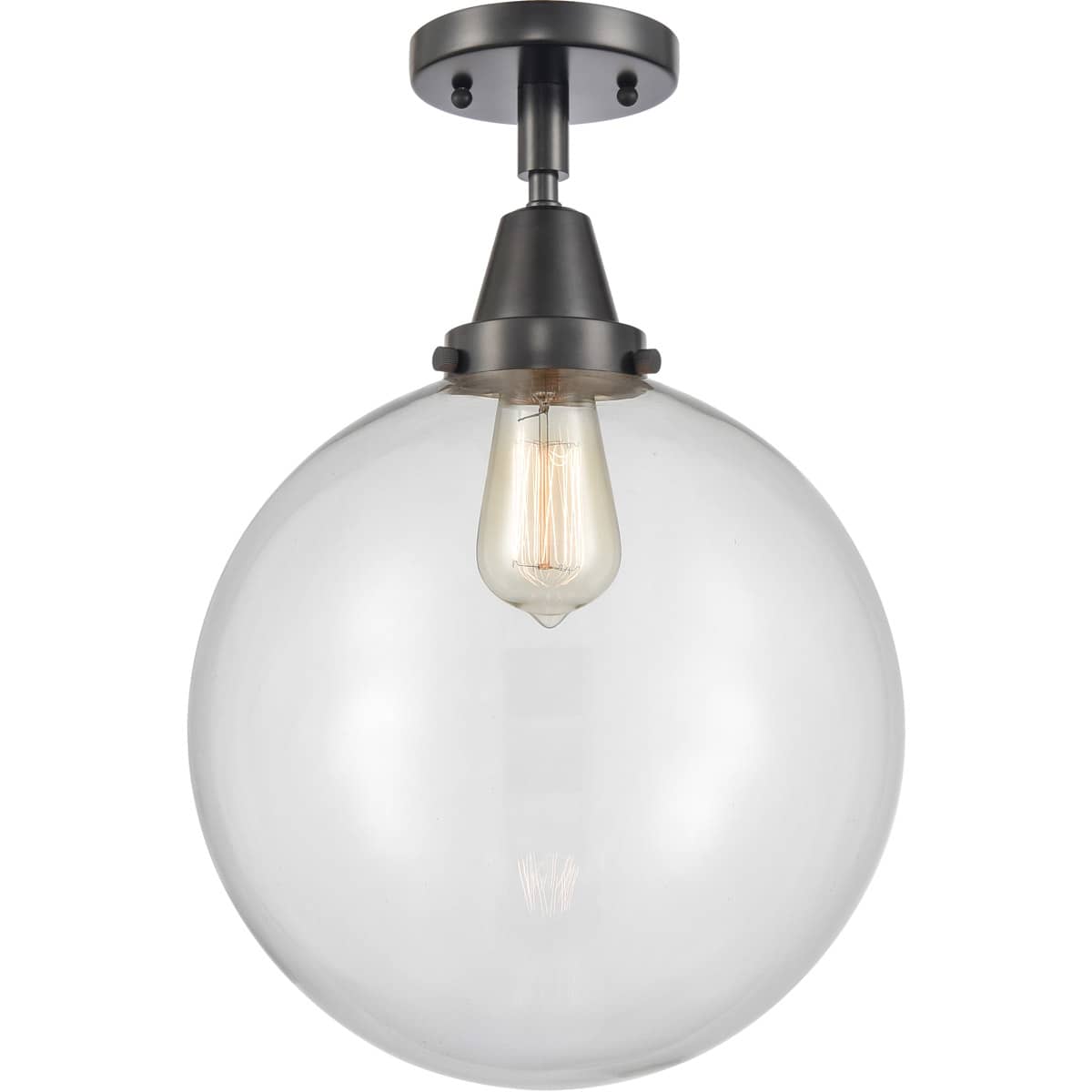 Innovations Lighting 2134509 447-1C-BK-G202-12-LED Beacon Flush Mount Matte Black