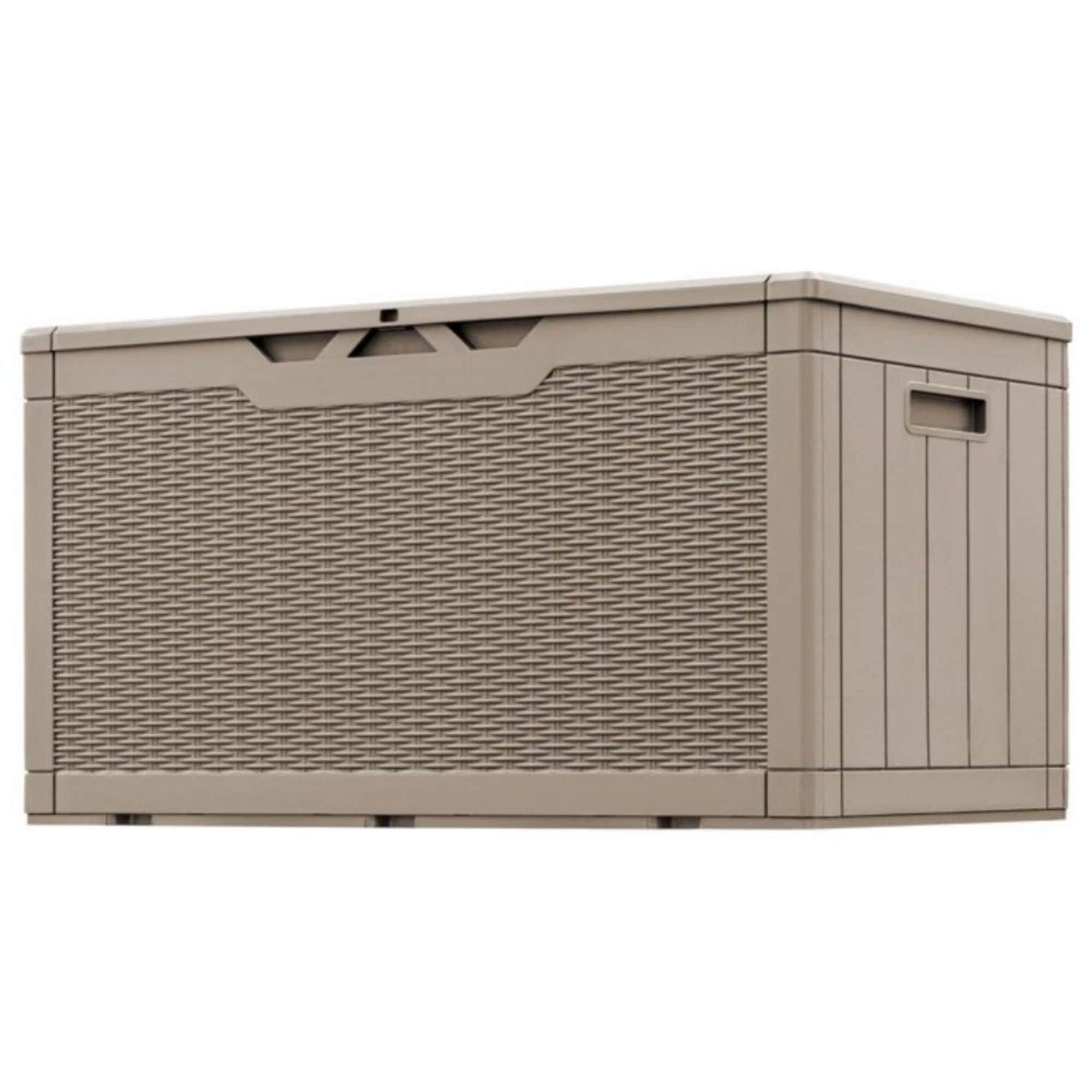 Vineego LS-PSB23-0312-L8 0312 100-Gallon Light Brown Plastic Deck Box