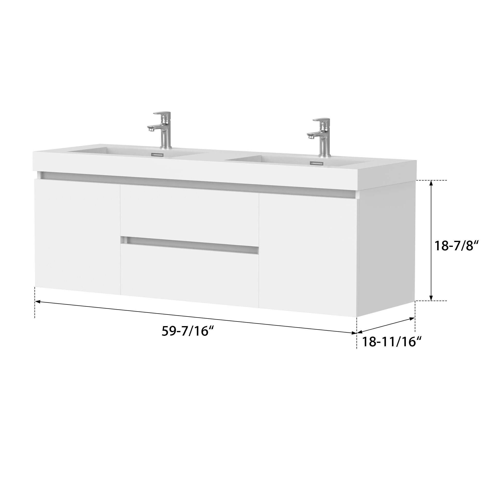 Vanity Art VA6060DW Bath-Vanity-Combo - View #9