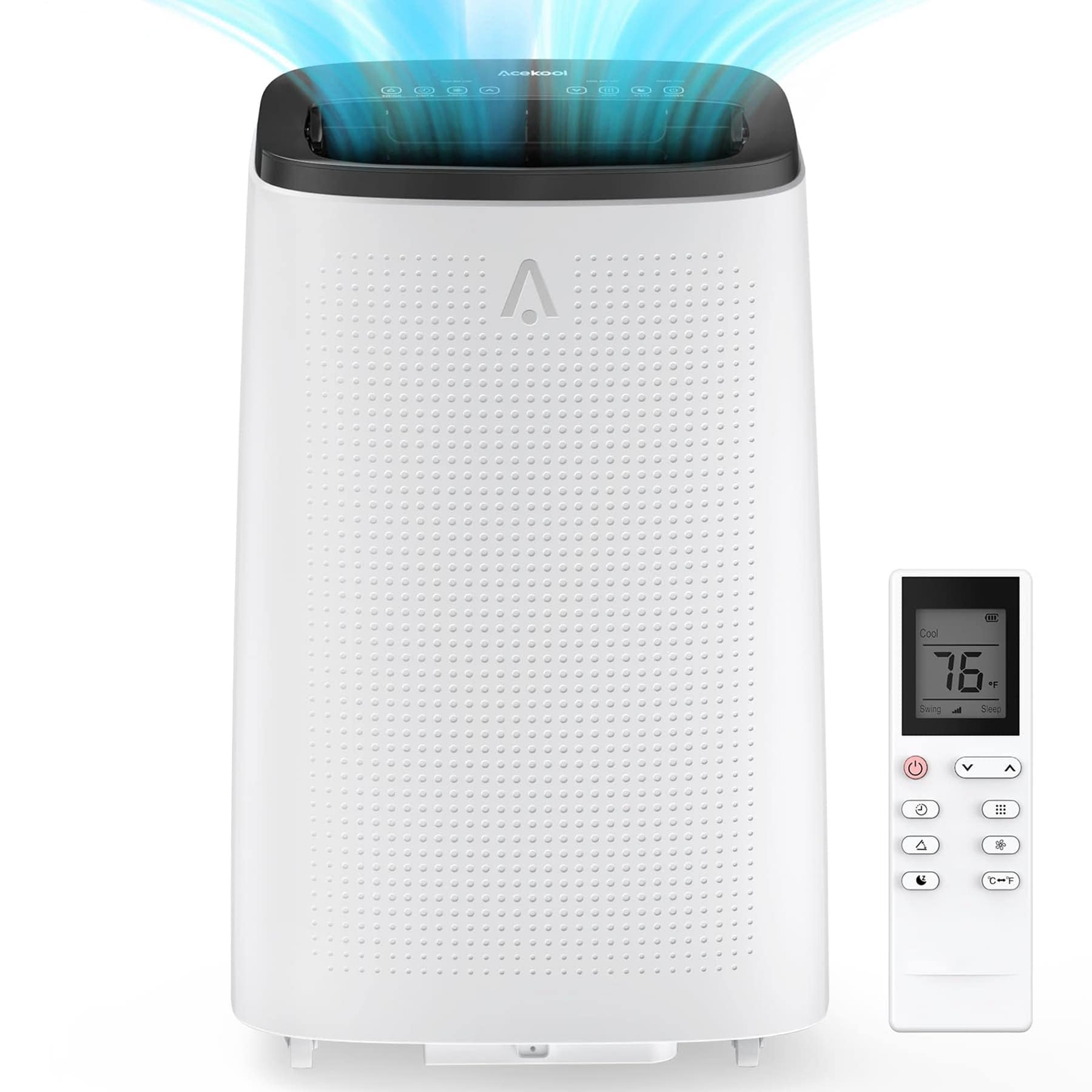 WhizMax LSTY00PHO-10YSJ5D4 15000 BTU DOE 115 Voltage Portable Air Conditioner with Remote Control Included Cools 850 Sq. Ft