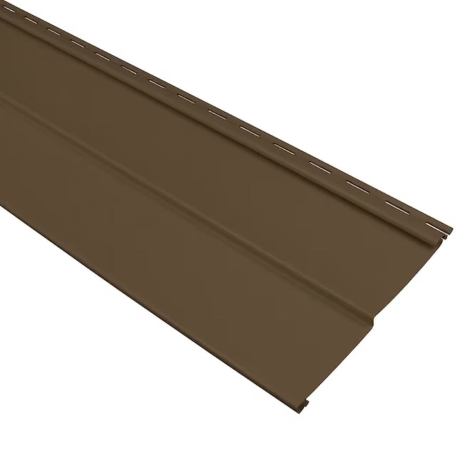 Georgia Pacific Compass Double 4 Traditional Vinyl Siding Sample Brownstone 24 In At 4135