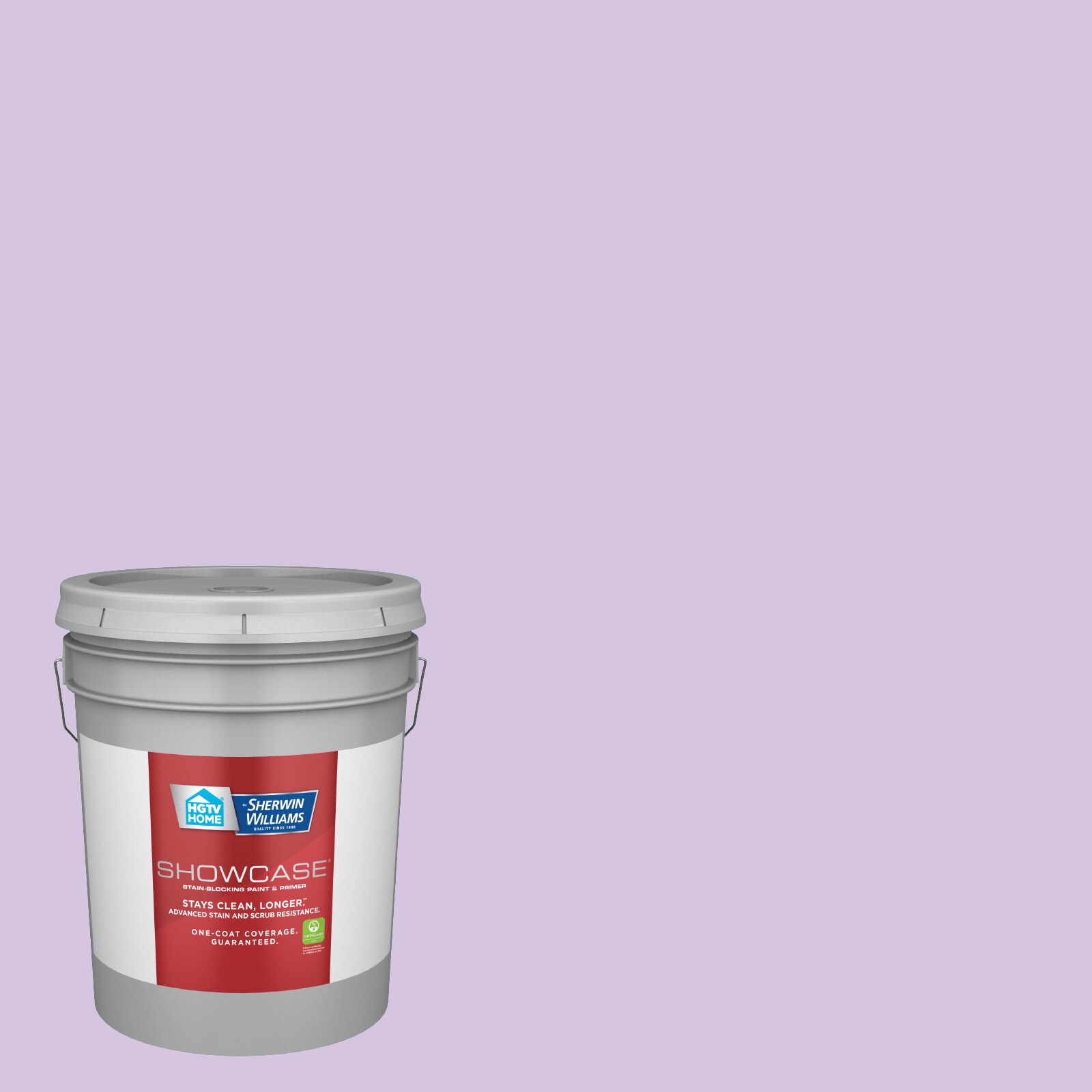 HGTV HOME by Sherwin-Williams 1001-4B-935243 Showcase Eggshell Playful Petal 1001-4B Acrylic Interior Paint Paint + Primer ( 5-gallon )