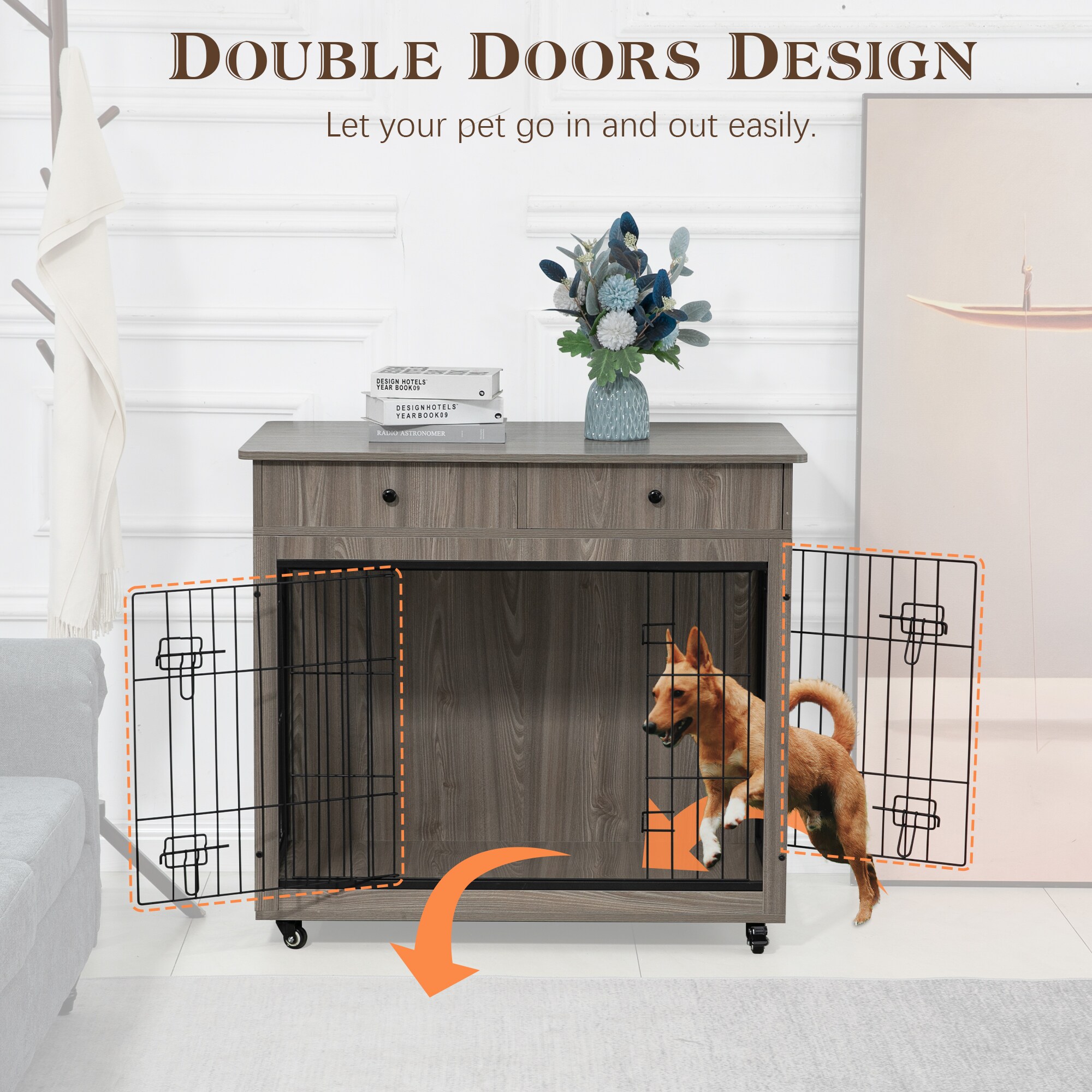LIVIZA GIJ-DC005-39GY Pet-Crates-Carriers - View #8