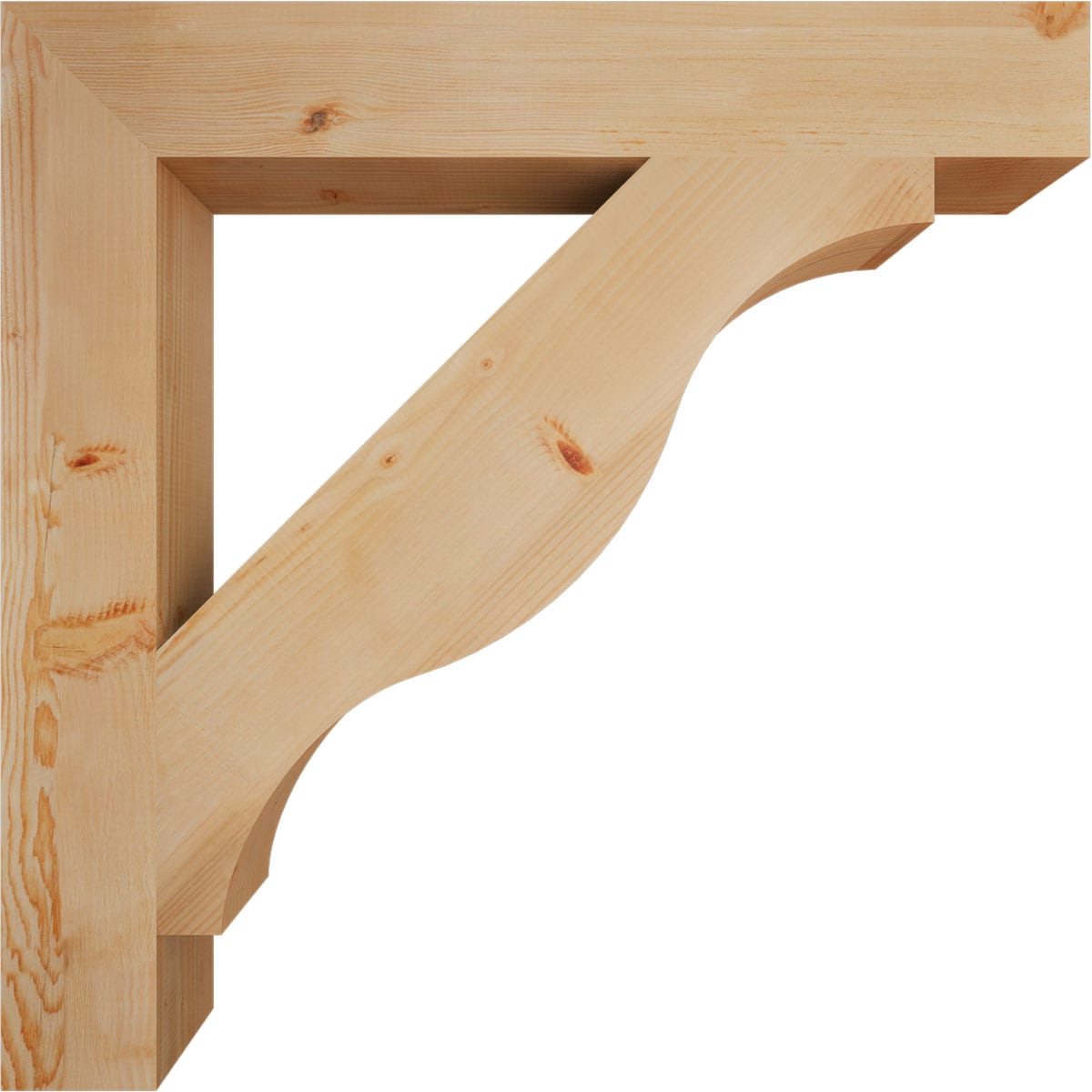 Ekena Millwork BKT06X42X42FST05SDF Exterior-Brackets-Braces - View #3
