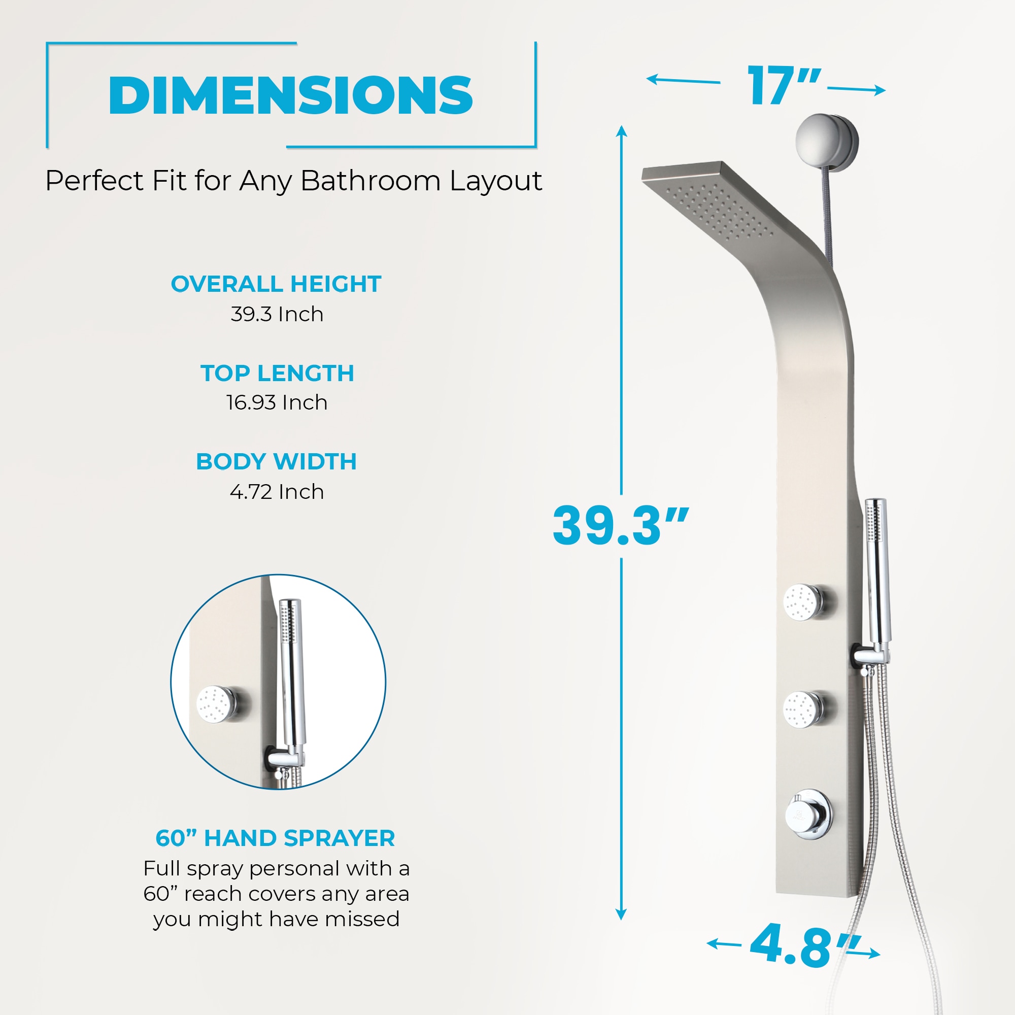 ANZZI SP-AZ081BN Showerhead-Bar-Panels - View #5