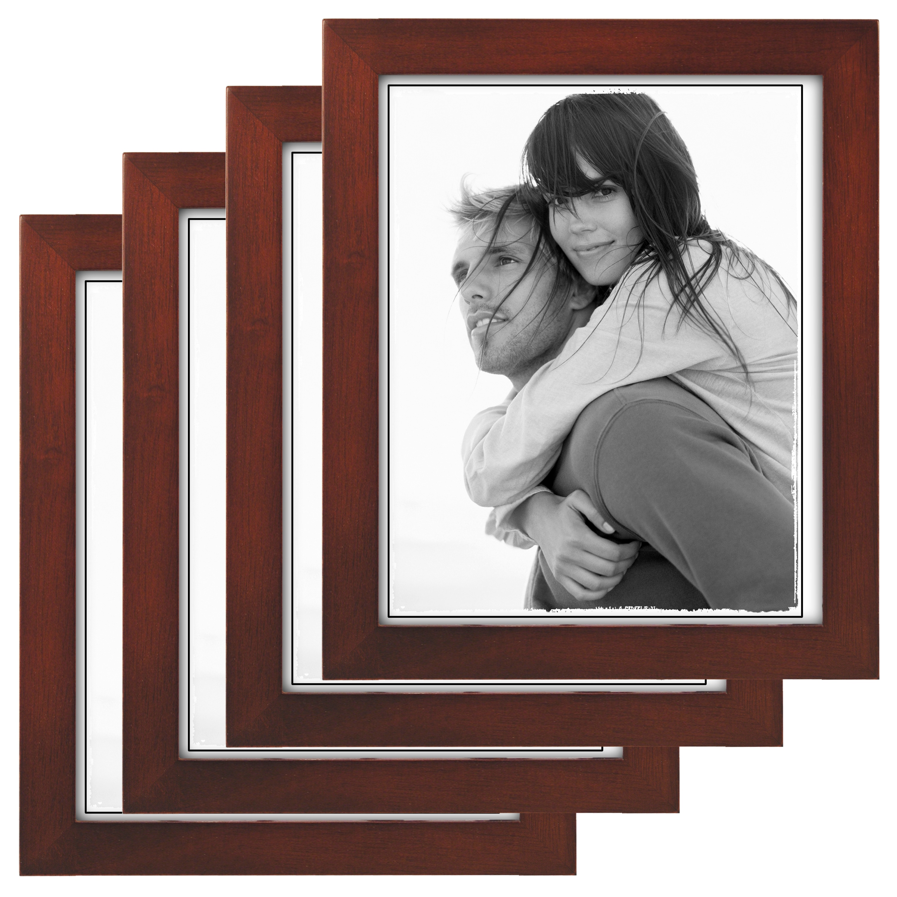 Malden International Designs 4x6 Friends Sentiment Picture Frame Who  wouldn't want to be us? MDF Wood Traditional Picture Frame Gray 