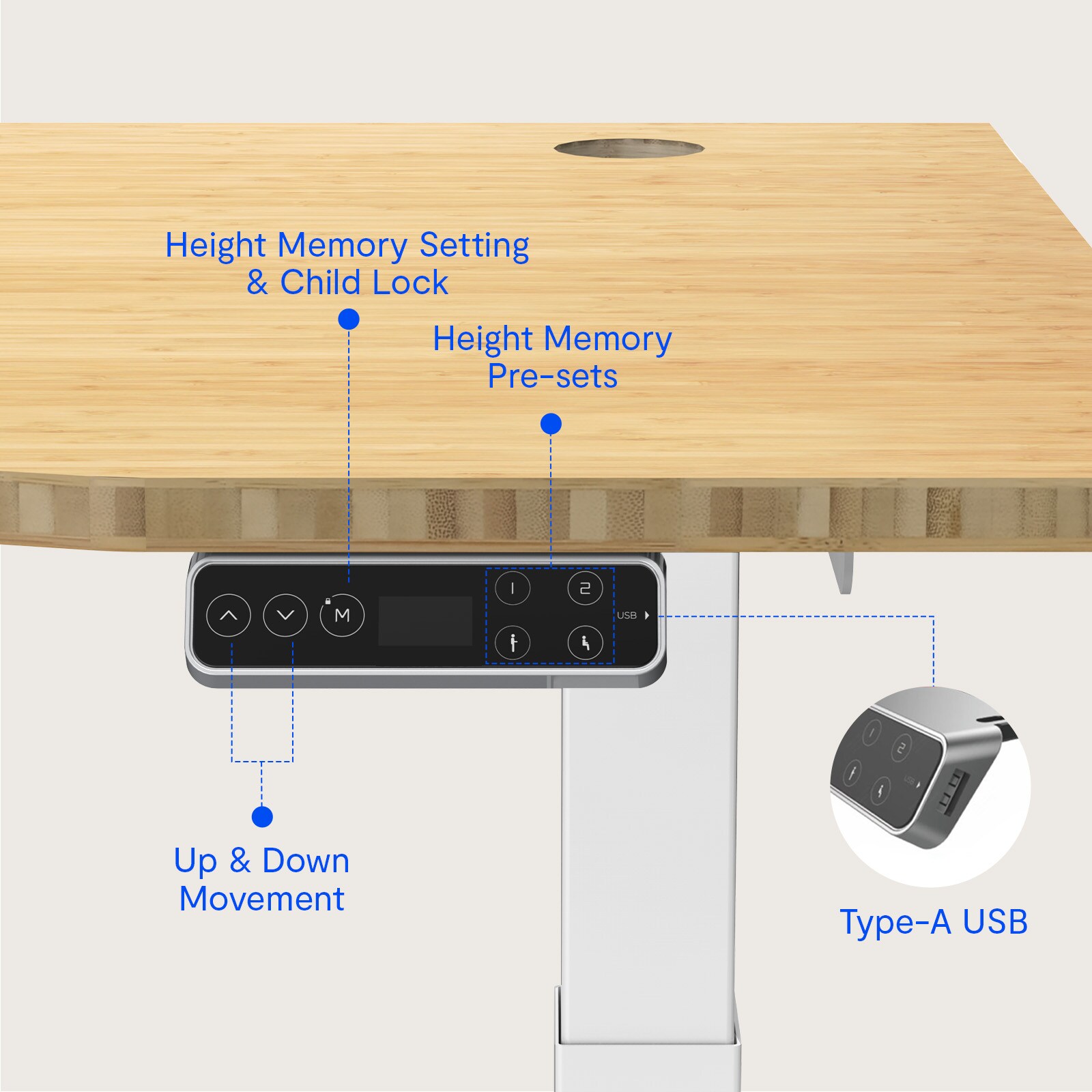 FlexiSpot E7LWR557624LB-ZB desks - View #4