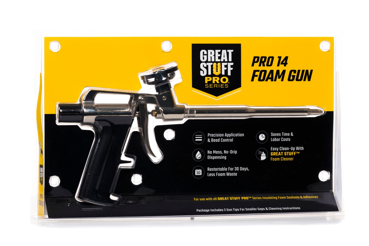 Portable All Metal Spray Foam Gun Expanding Polyurethane Insulating Pro Tool 