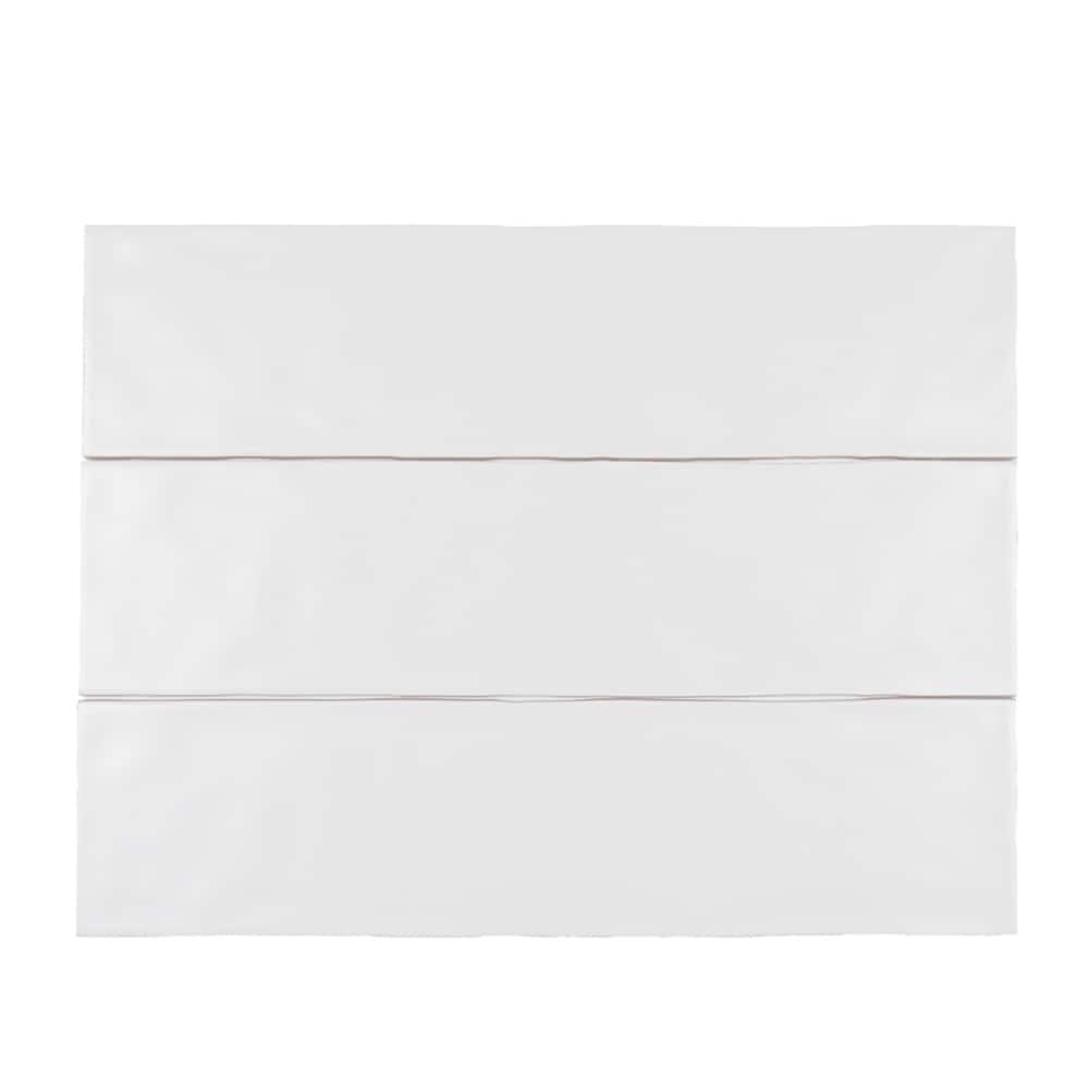 Satori Hudson Brilliant White 2-in x 12-in Matte Ceramic Subway Wall Tile (0.15-sq. ft/ Piece)